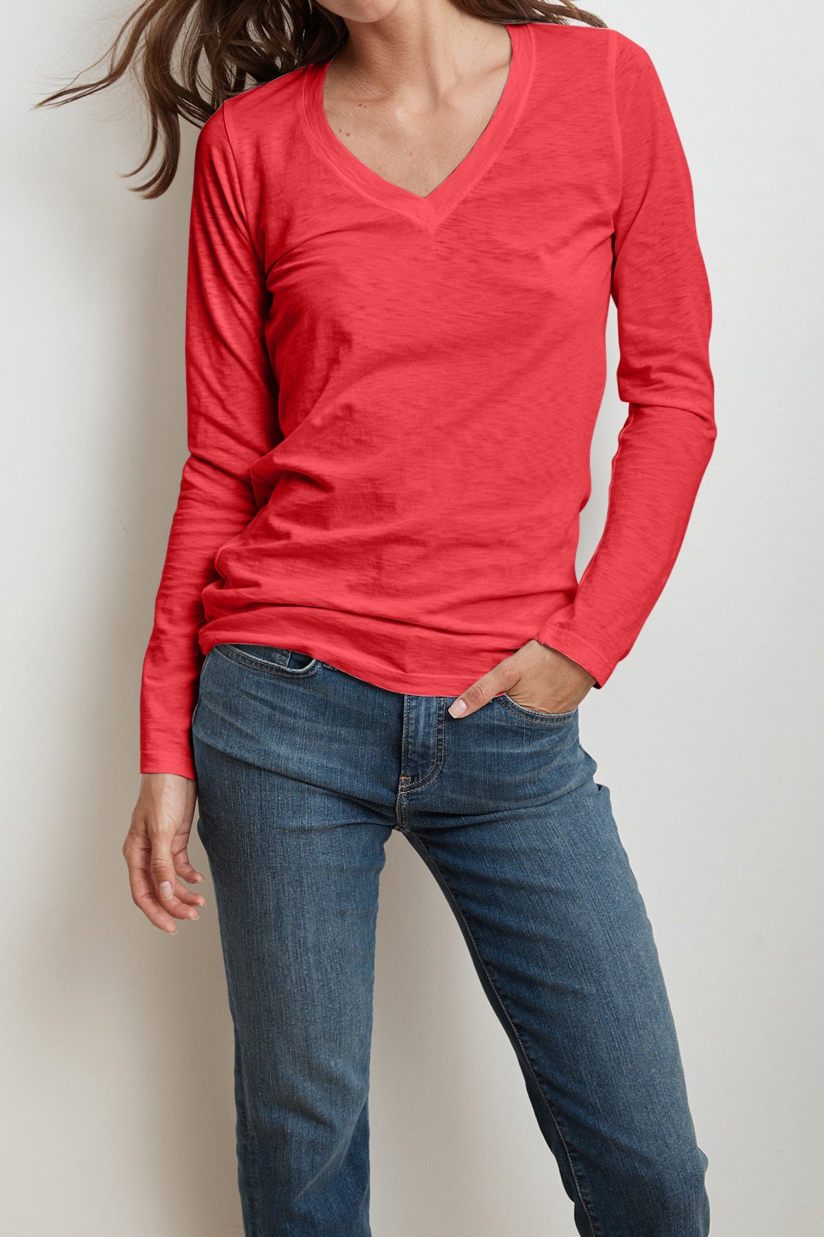 BRIDGET COTTON SLUB T-SHIRT IN BOA