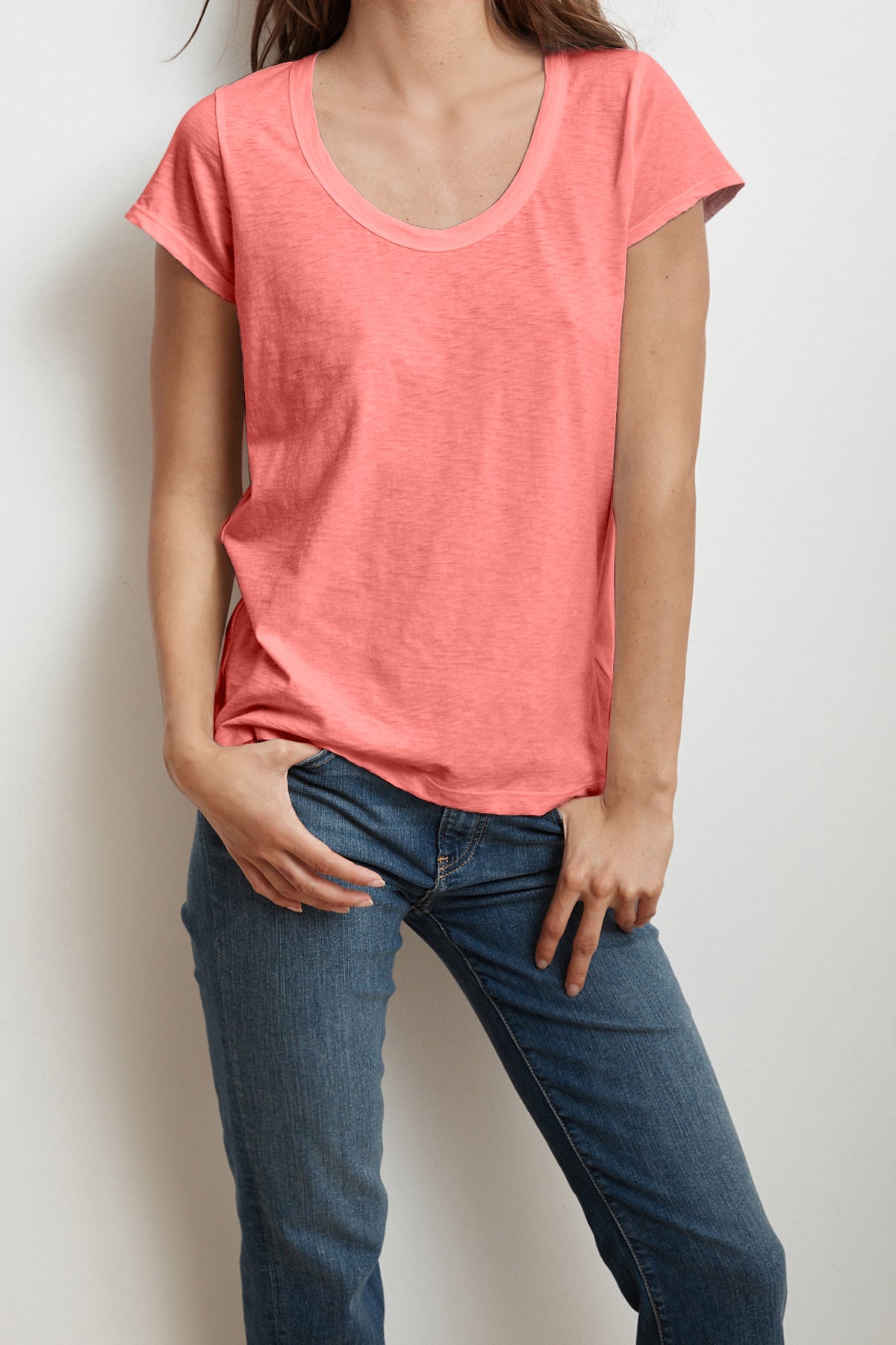 KATIE CITY COTTON SLUB TEE IN TUTU