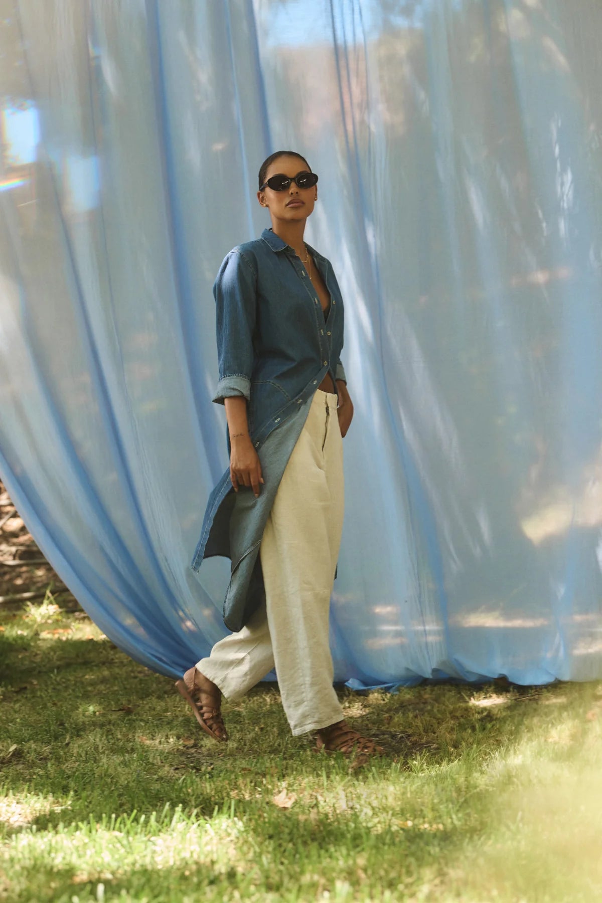 TAYLOR TROUSER IN CHALK