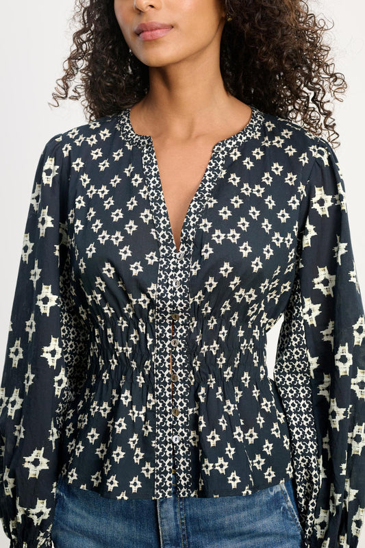 CHARLOTTE TOP IN MIDNIGHT