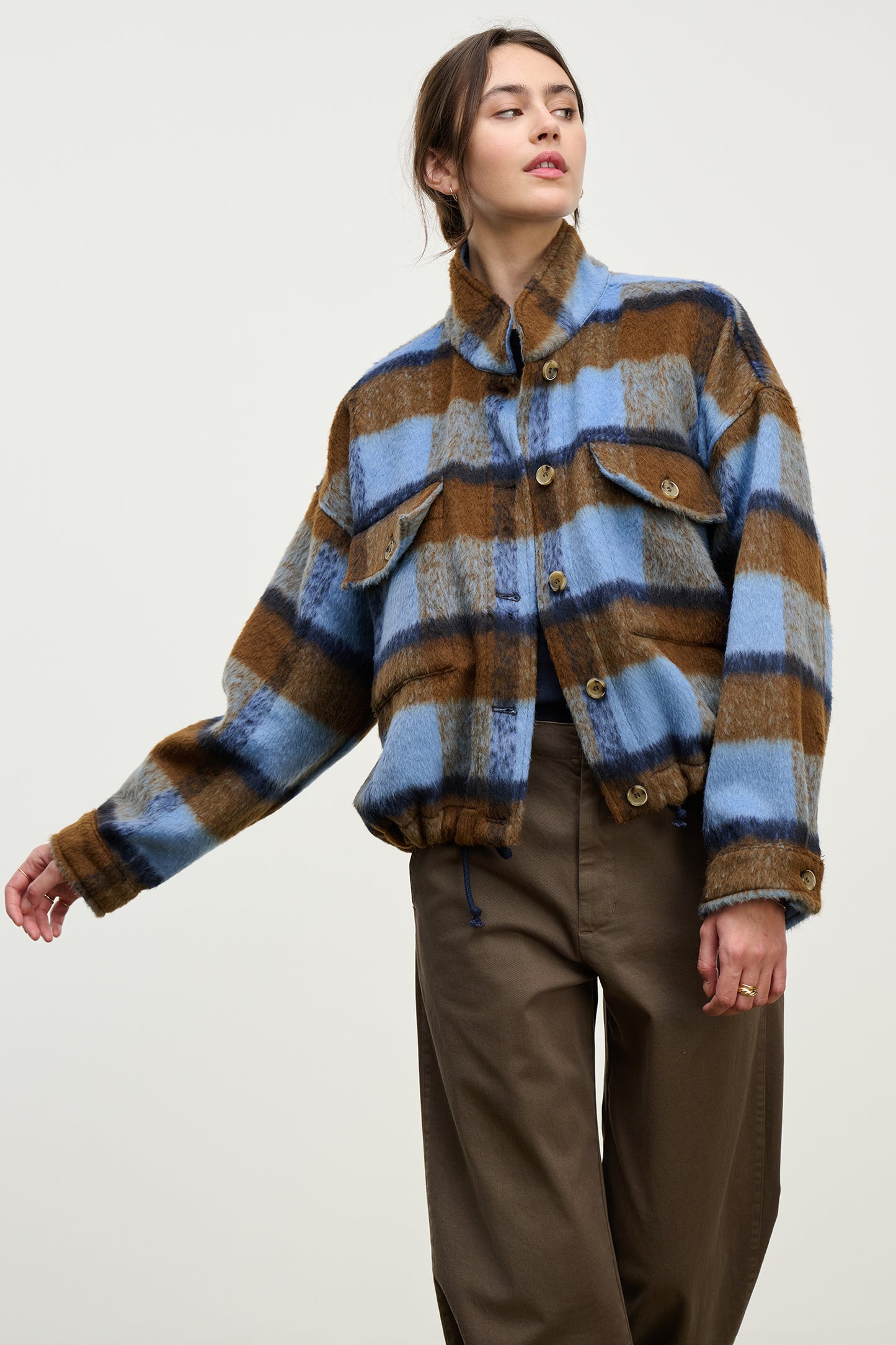 AUBREY JACKET IN PLAID