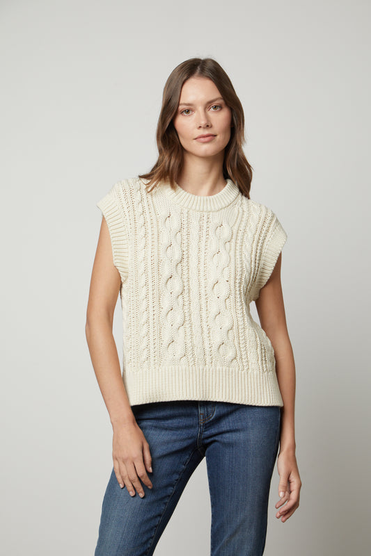 HADDEN KNIT TOP IN FLAX