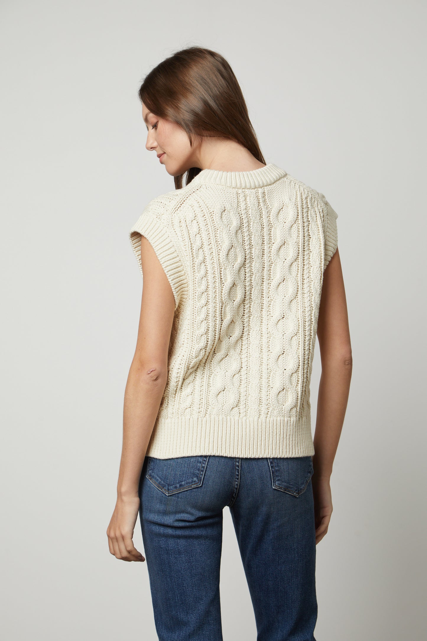 HADDEN KNIT TOP IN FLAX