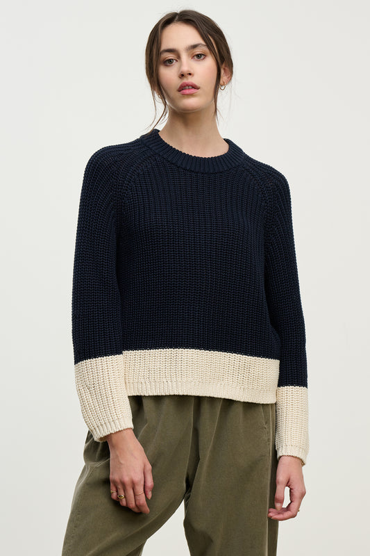 SHAY SWEATER IN NAVY