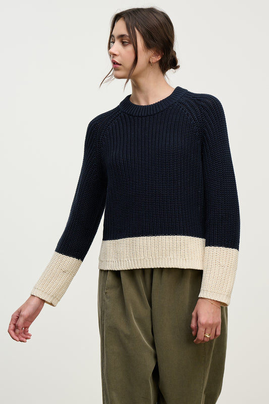 SHAY SWEATER IN NAVY
