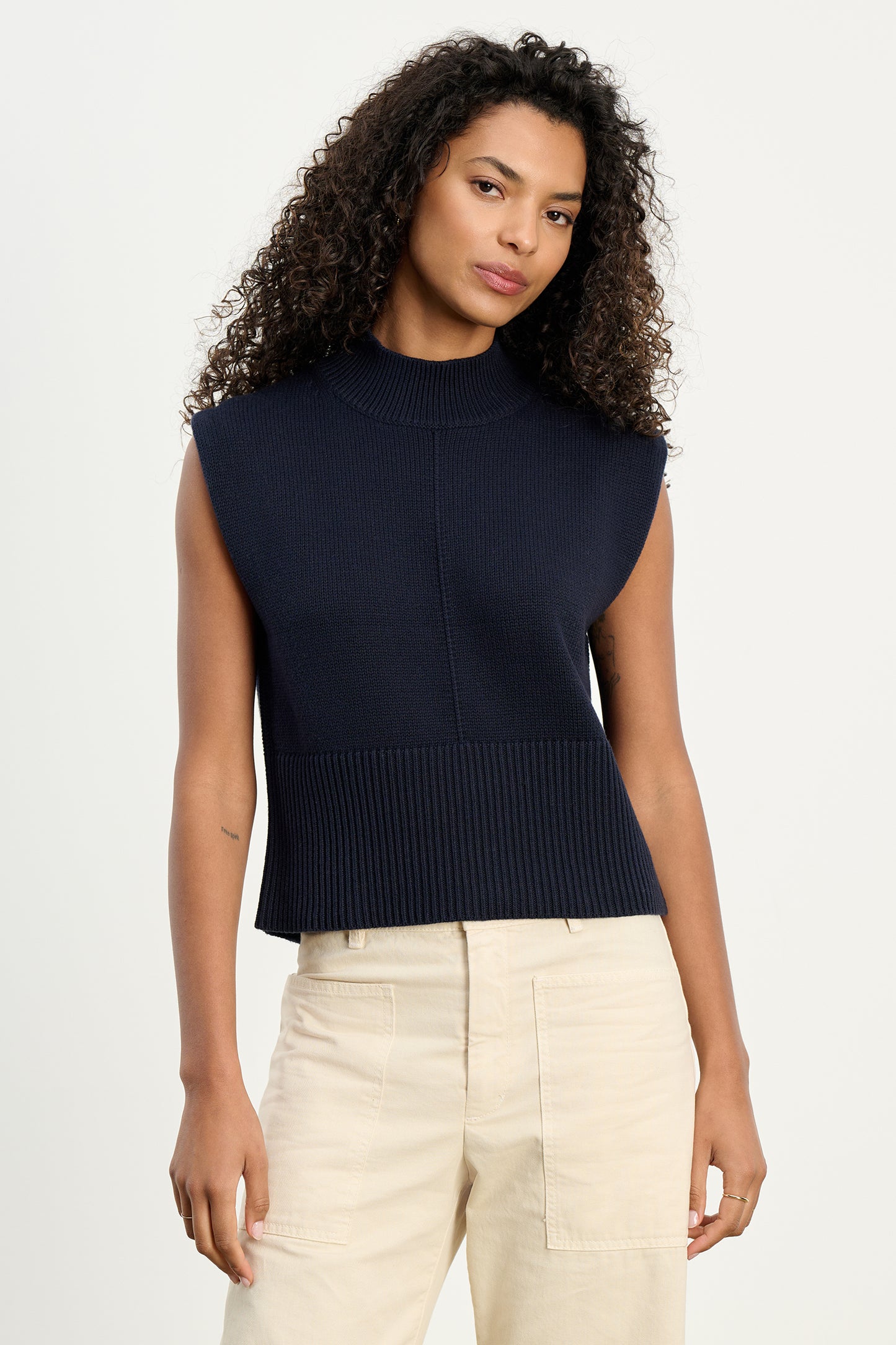 ELECTRA TOP IN NAVY