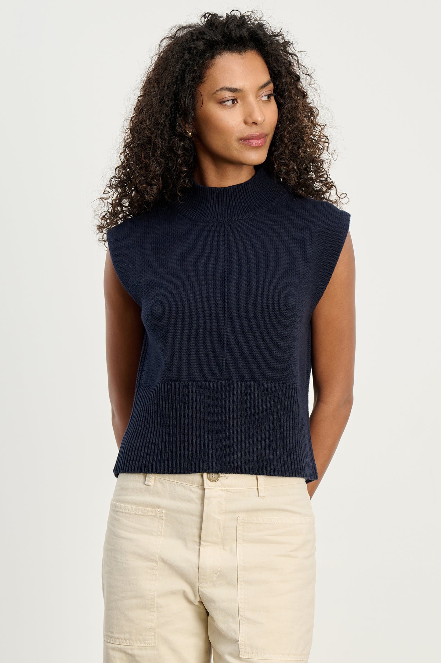 ELECTRA TOP IN NAVY
