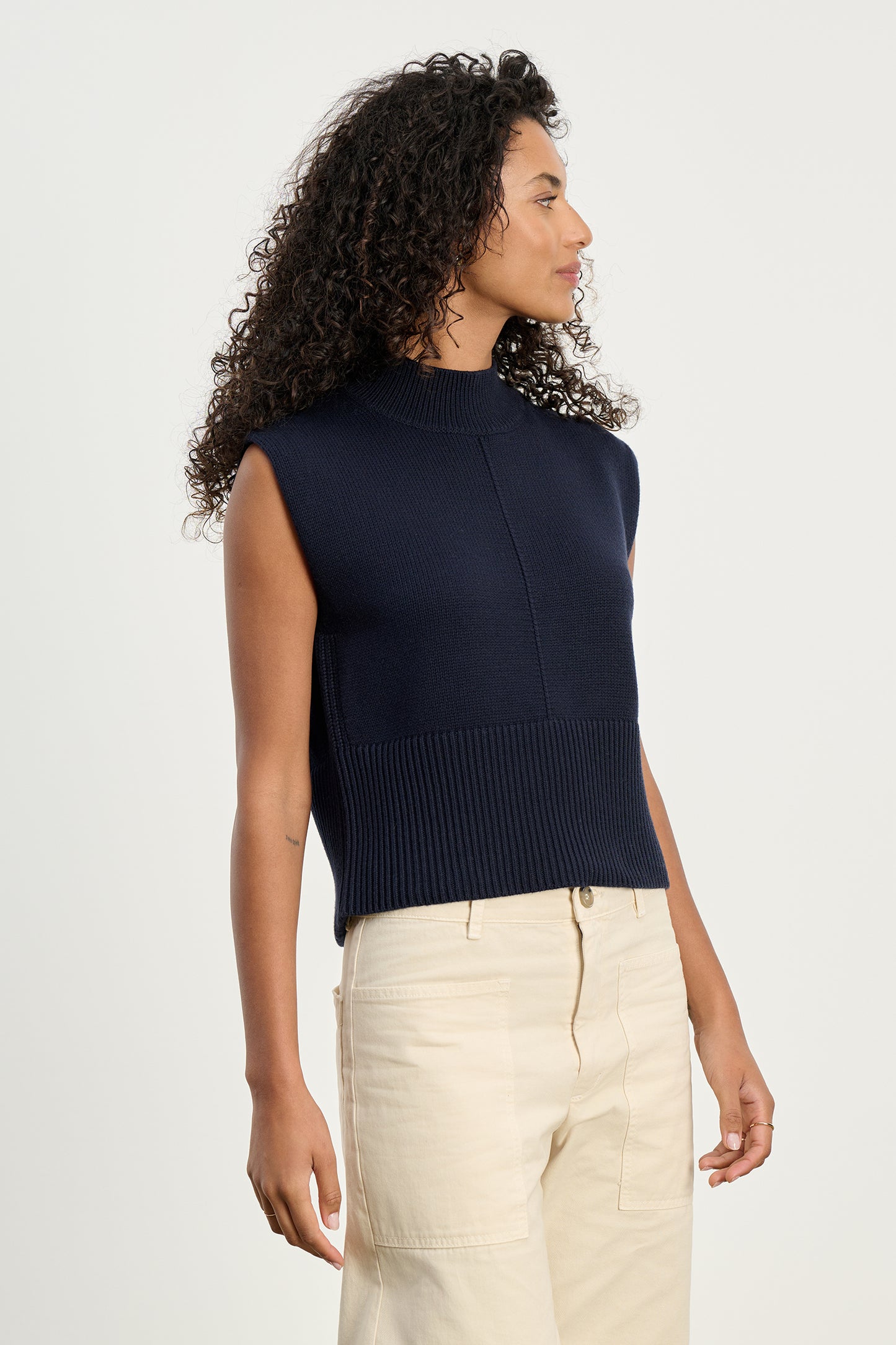ELECTRA TOP IN NAVY