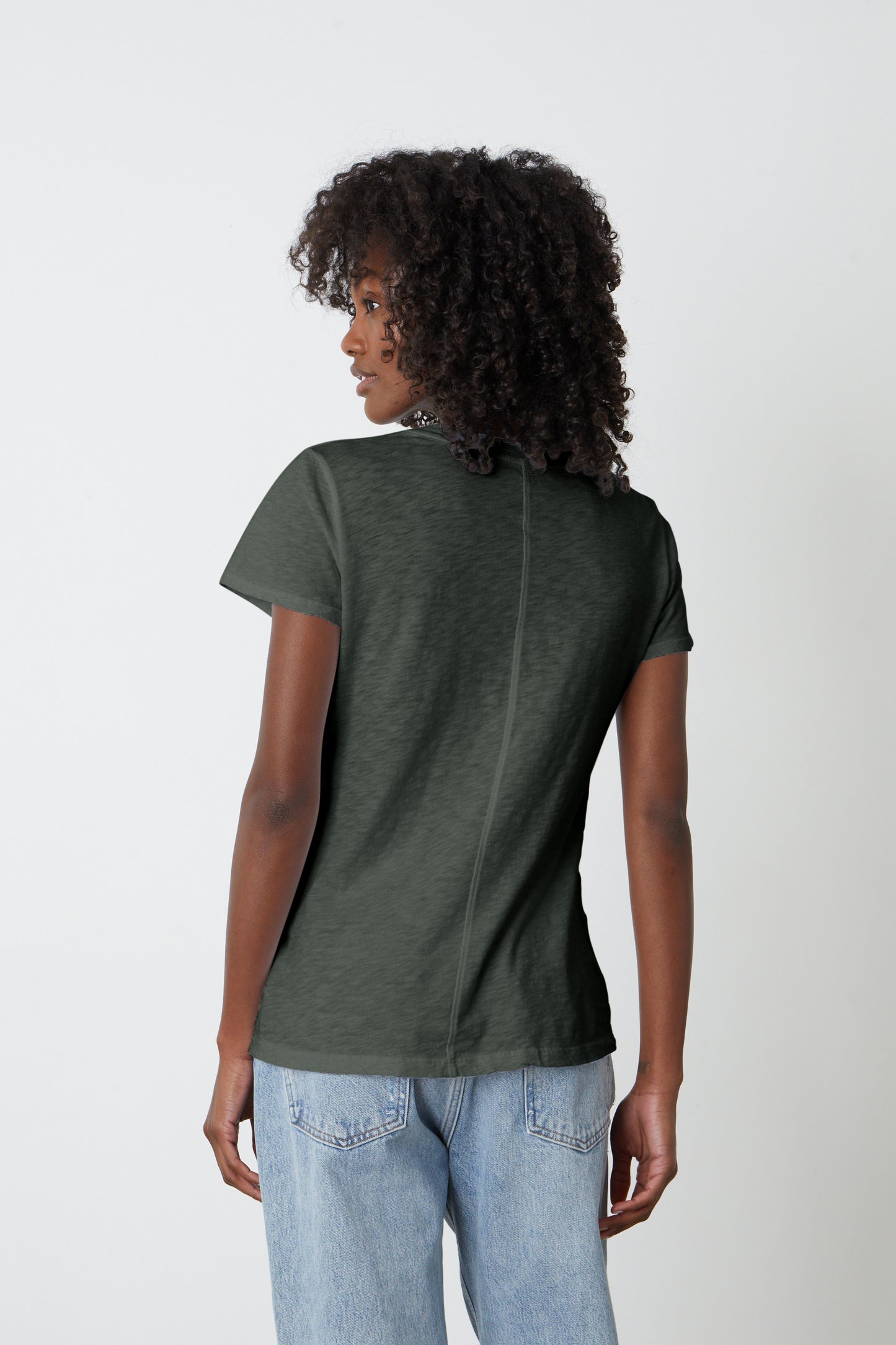 LILITH COTTON SLUB T-SHIRT IN CAPER