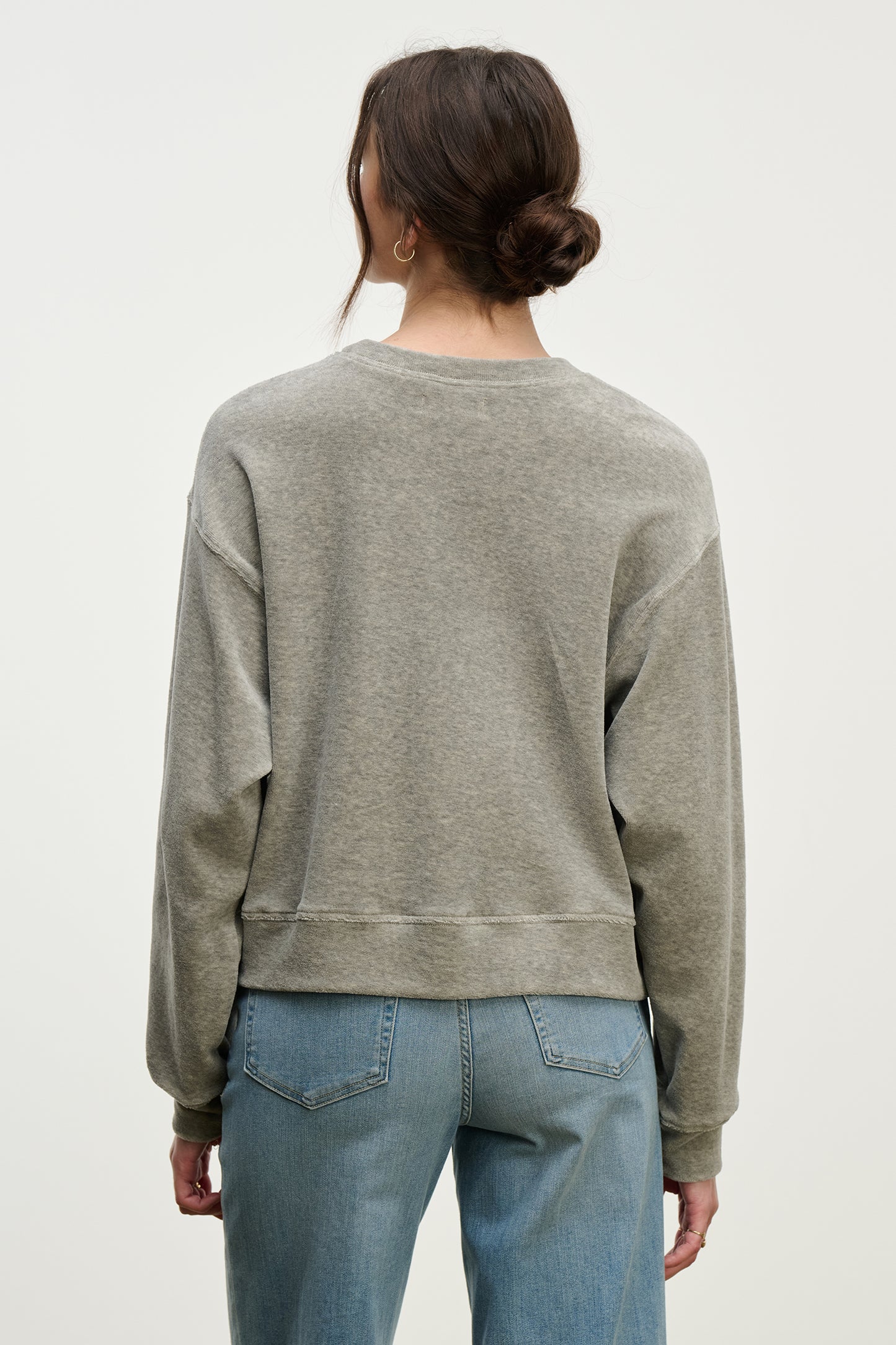 HALIMA SWEATER IN HEATHER GREY