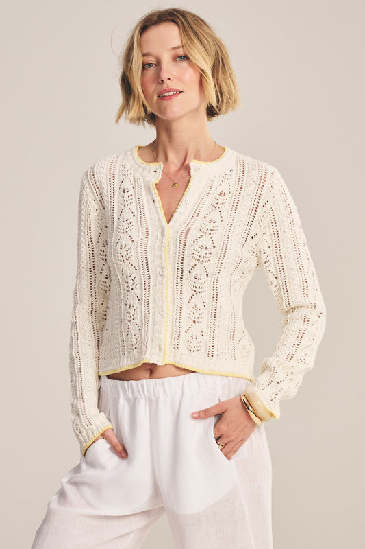 DAISY CARDIGAN IN IVORY