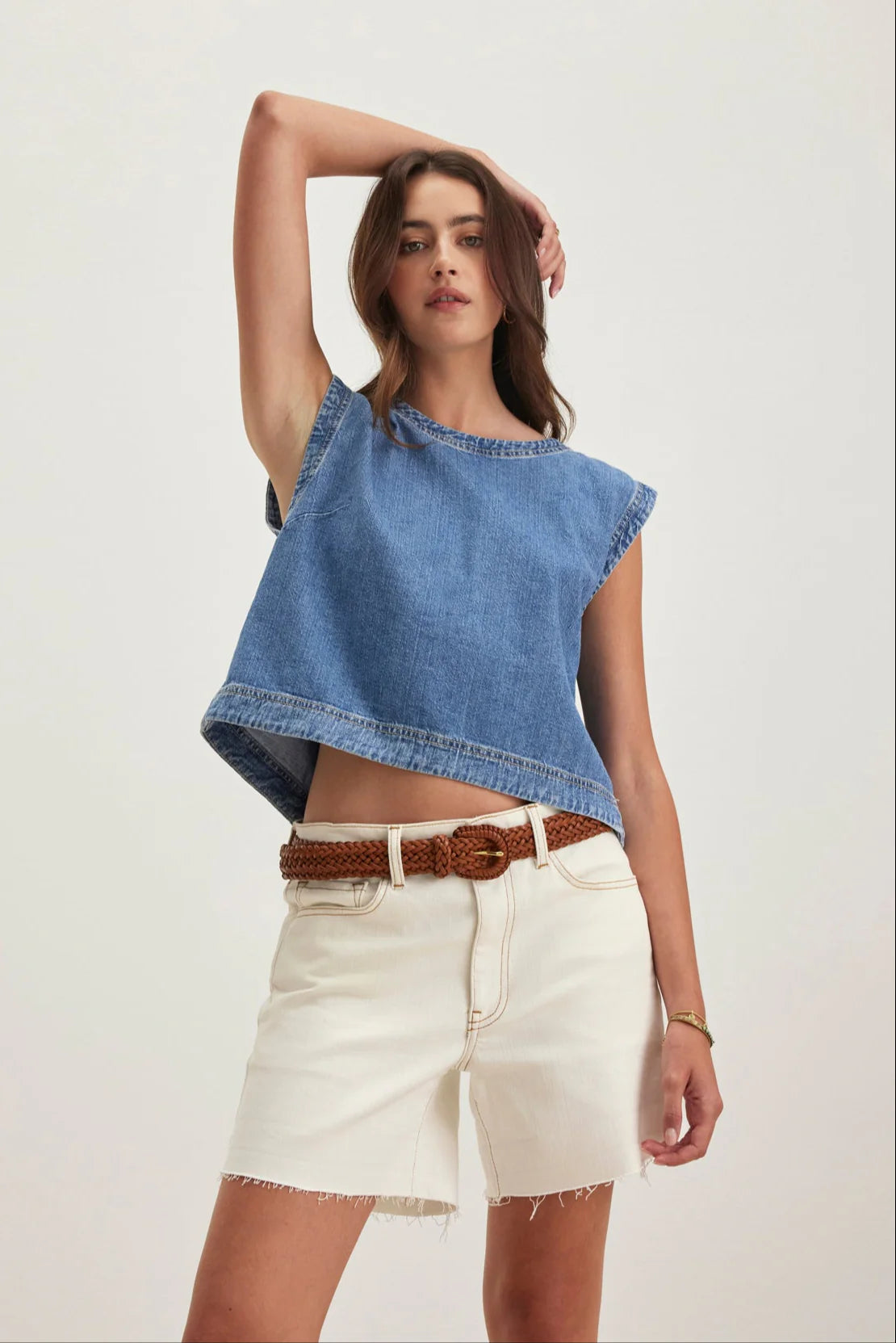LOREN TOP IN INDIGO