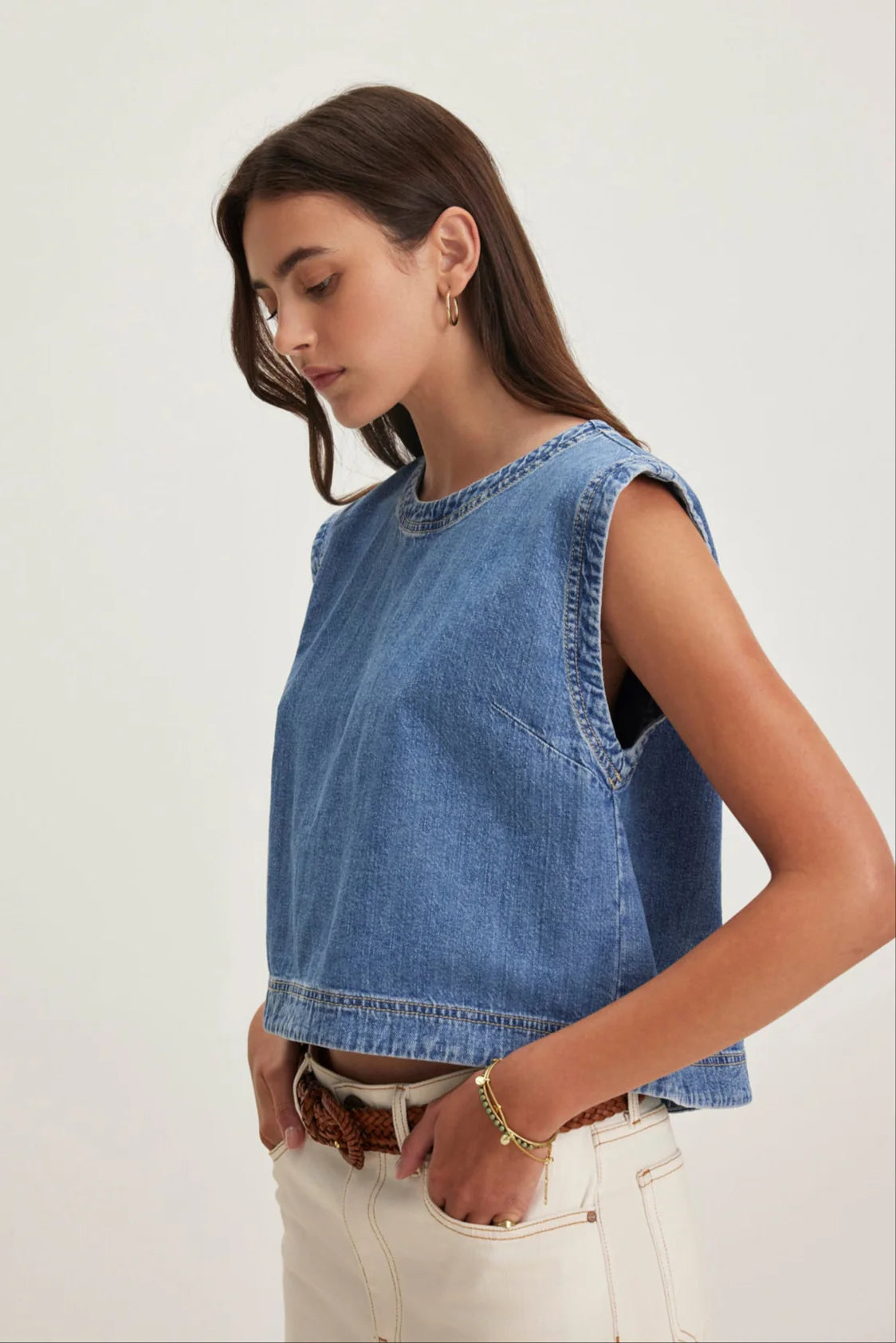 LOREN TOP IN INDIGO
