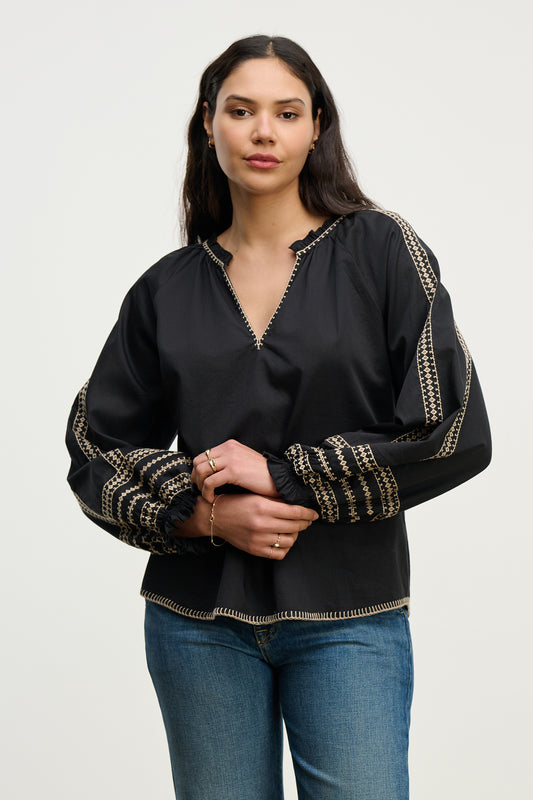 SCARLETT TOP IN BLACK