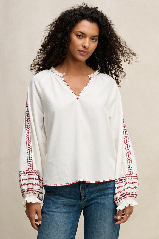 SCARLETT TOP IN CREAM