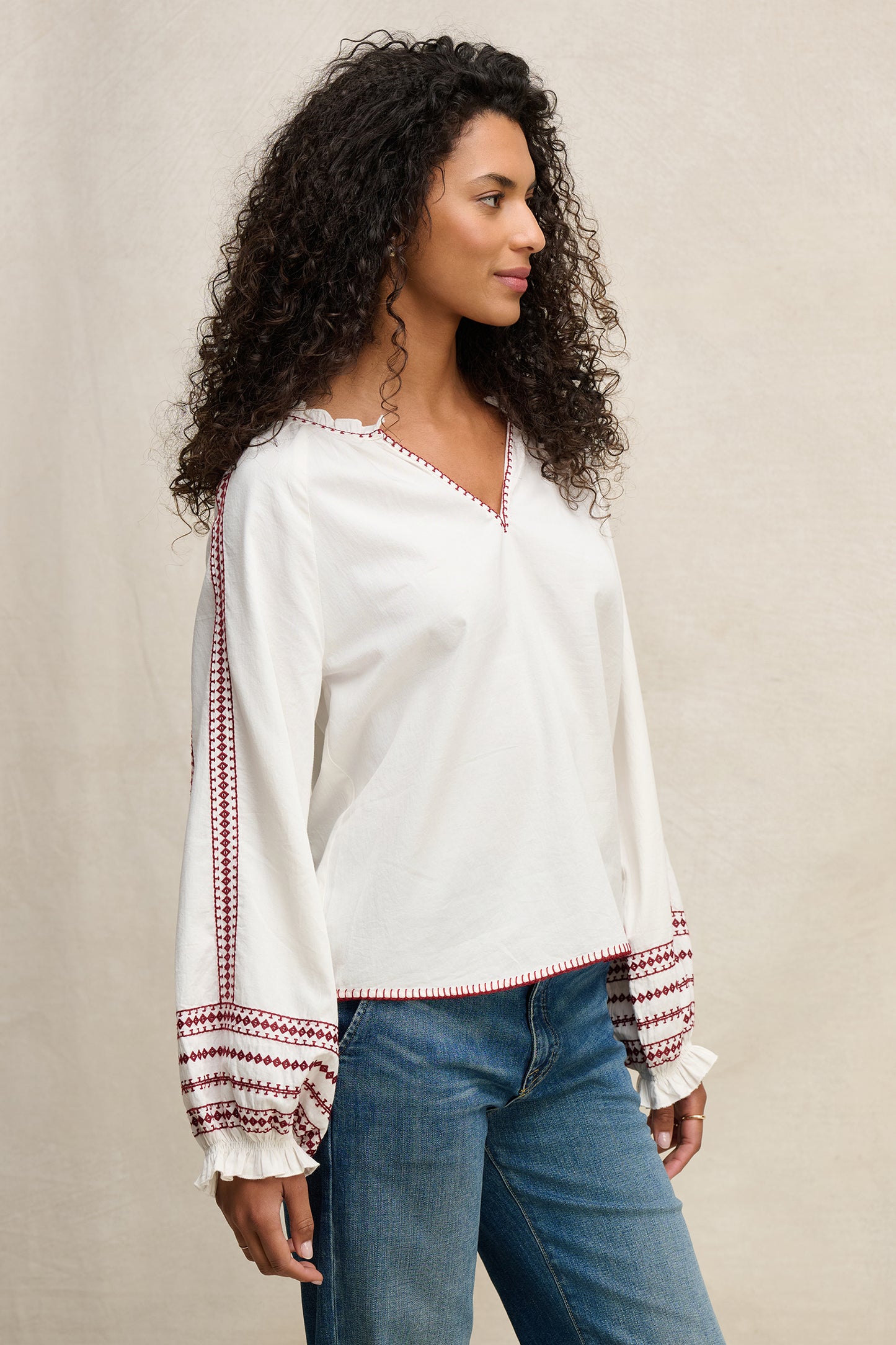 SCARLETT TOP IN CREAM