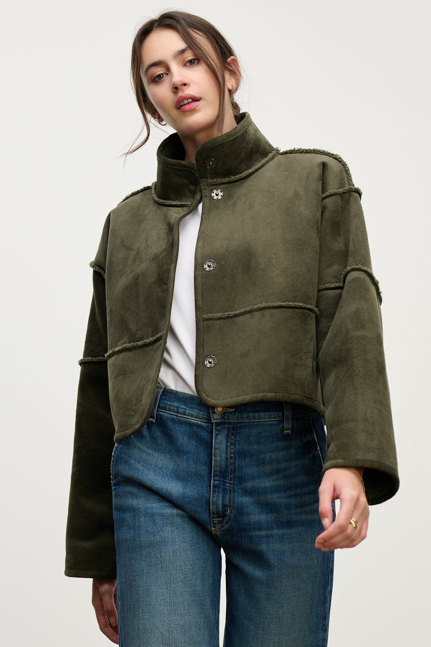 KELLY REVERSIBLE JACKET IN ARMY