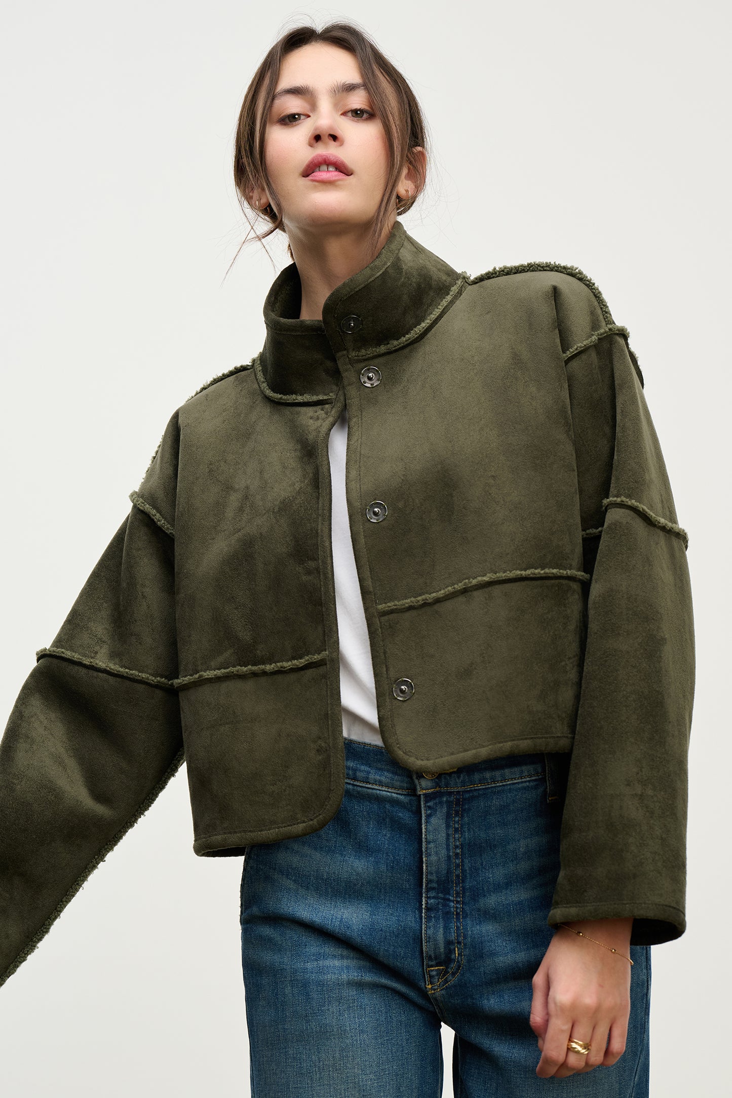 KELLY REVERSIBLE JACKET IN ARMY