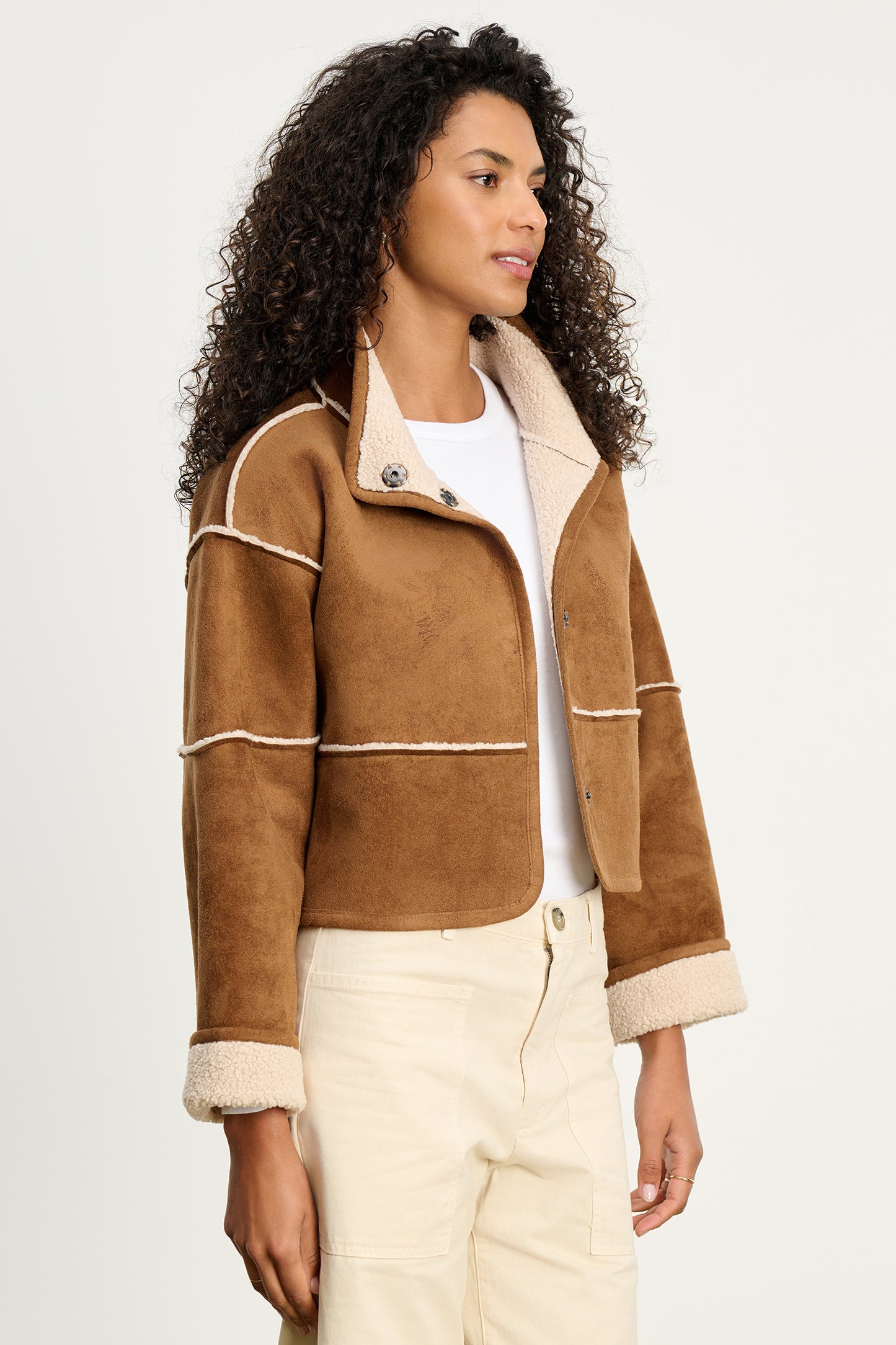 KELLY REVERSIBLE JACKET IN TOBACCO