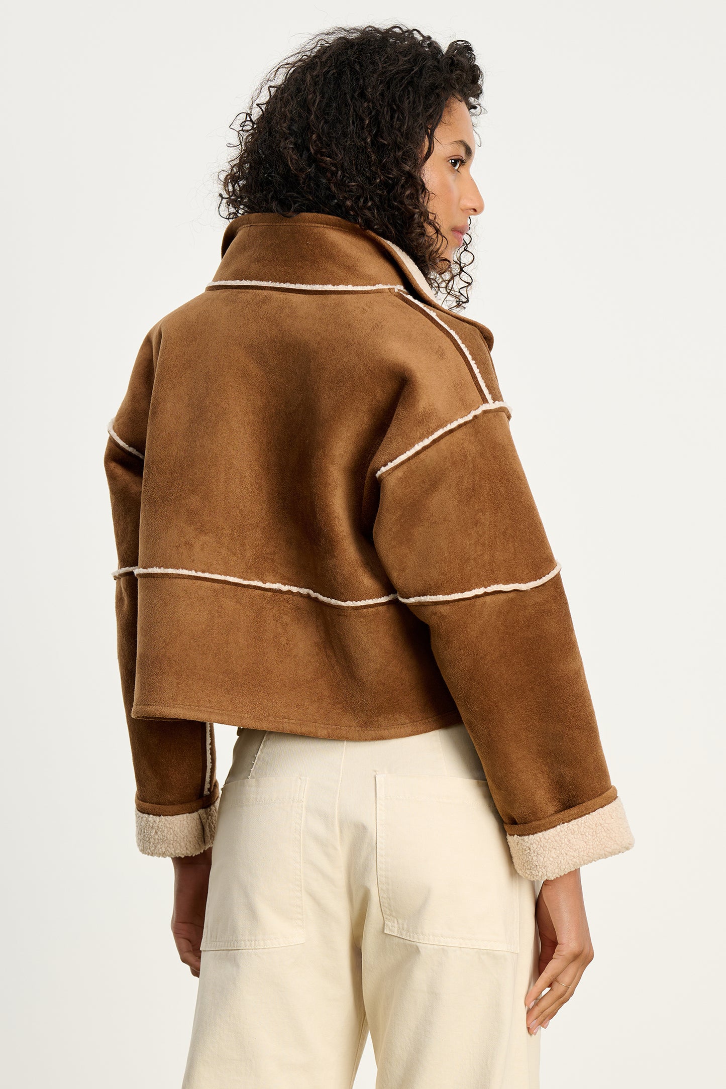 KELLY REVERSIBLE JACKET IN TOBACCO