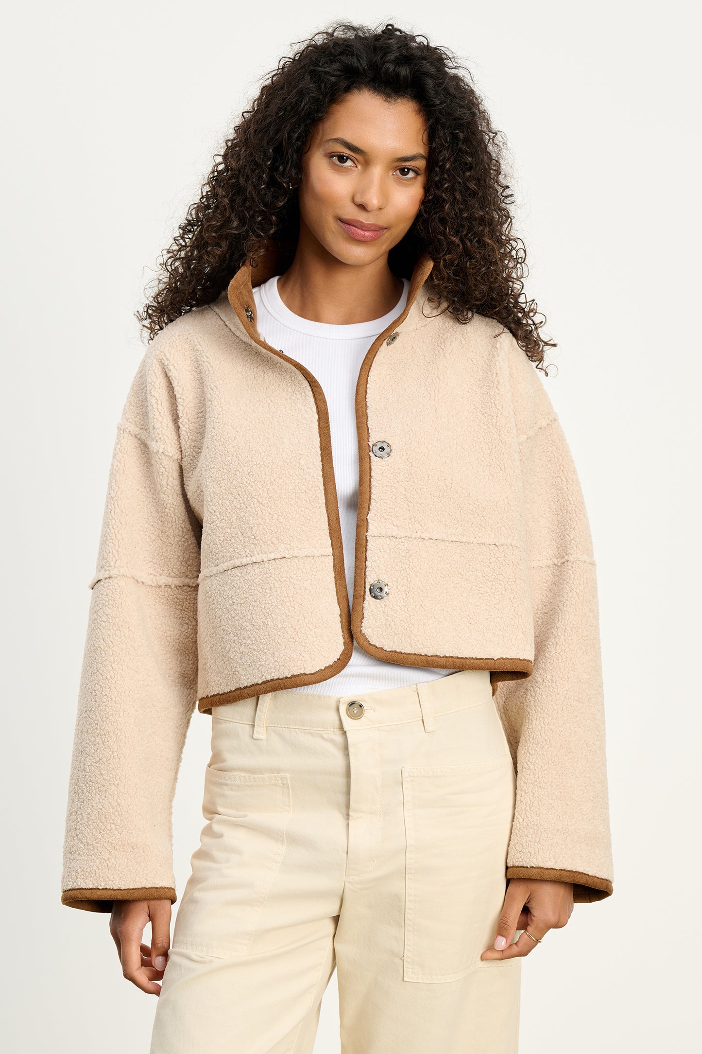 KELLY REVERSIBLE JACKET IN TOBACCO