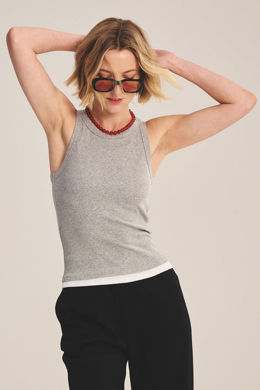 ORION TANK TOP IN HEATHER GREY