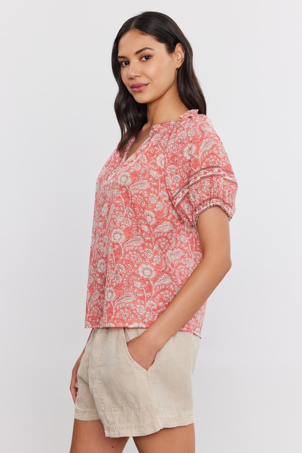 LYRA TOP IN ROUGE