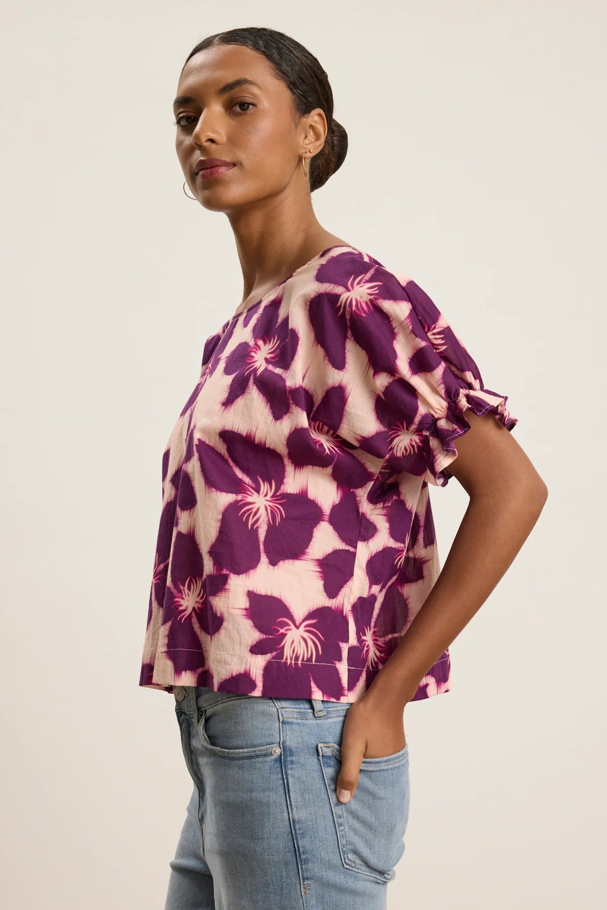 DELILAH TOP IN BERRY