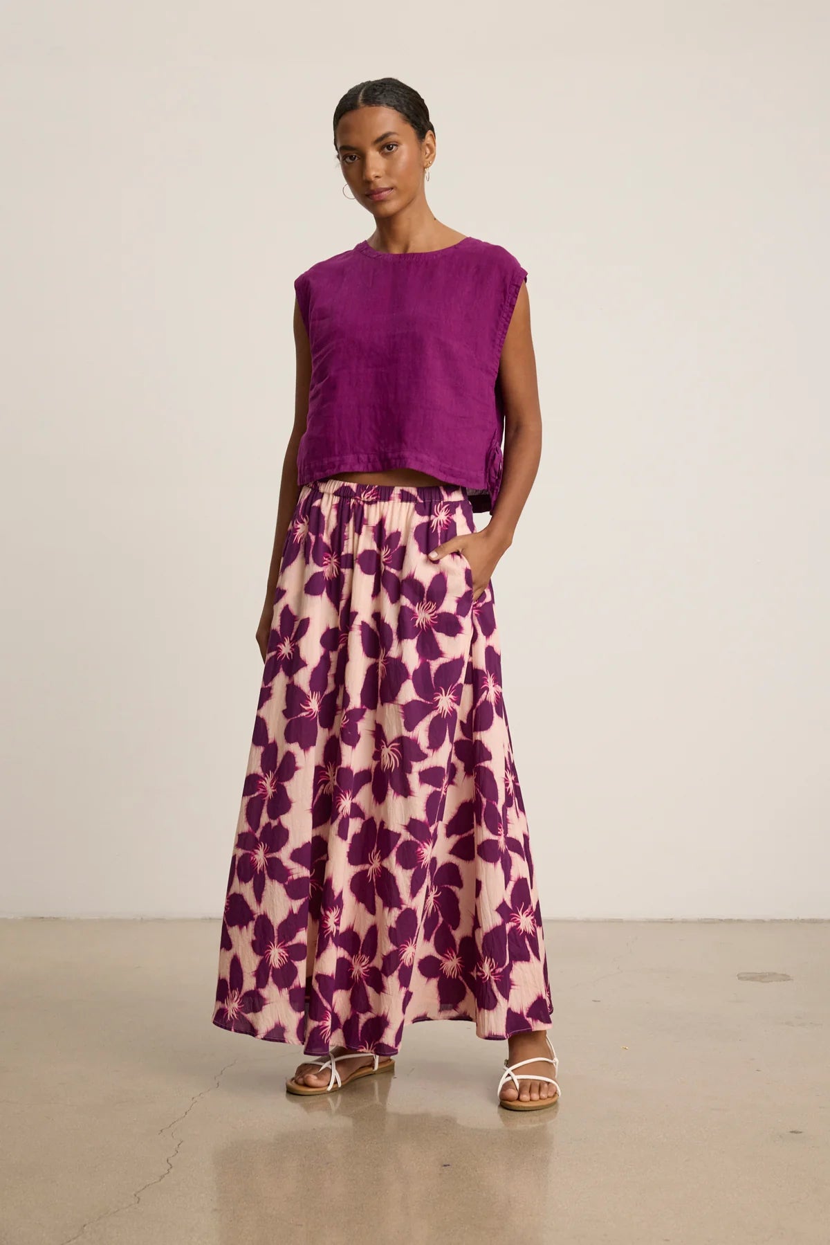 JESS SKIRT IN BERRY