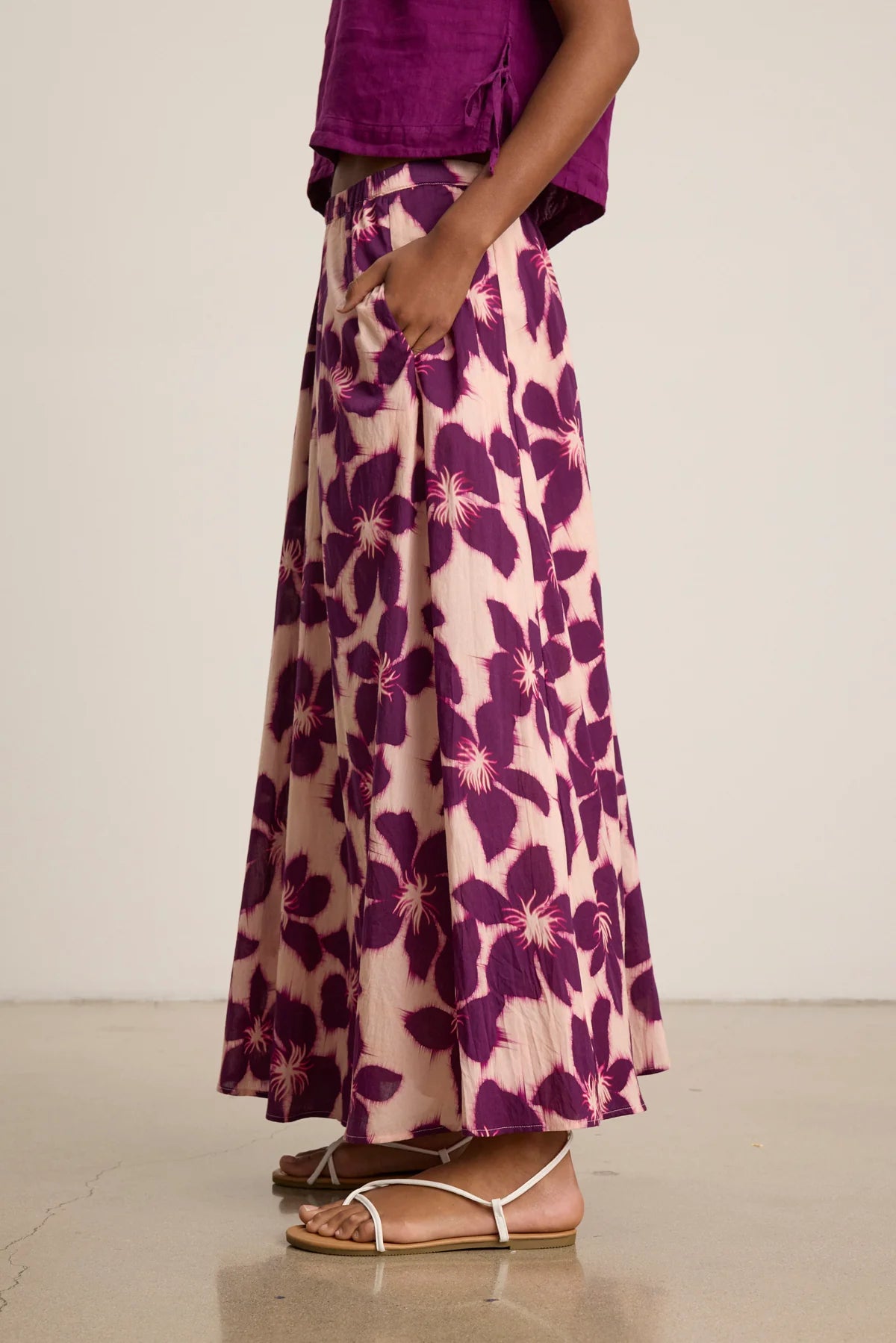 JESS SKIRT IN BERRY