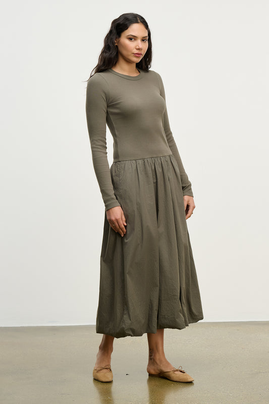 DOLCE DRESS IN BULLFROG