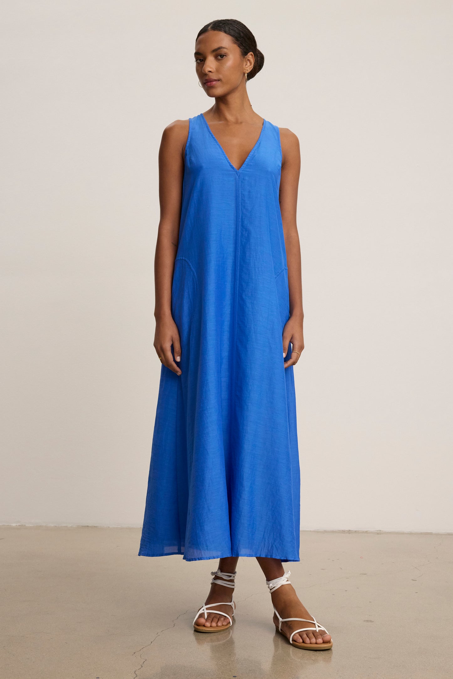 CAROL DRESS IN LAPIS