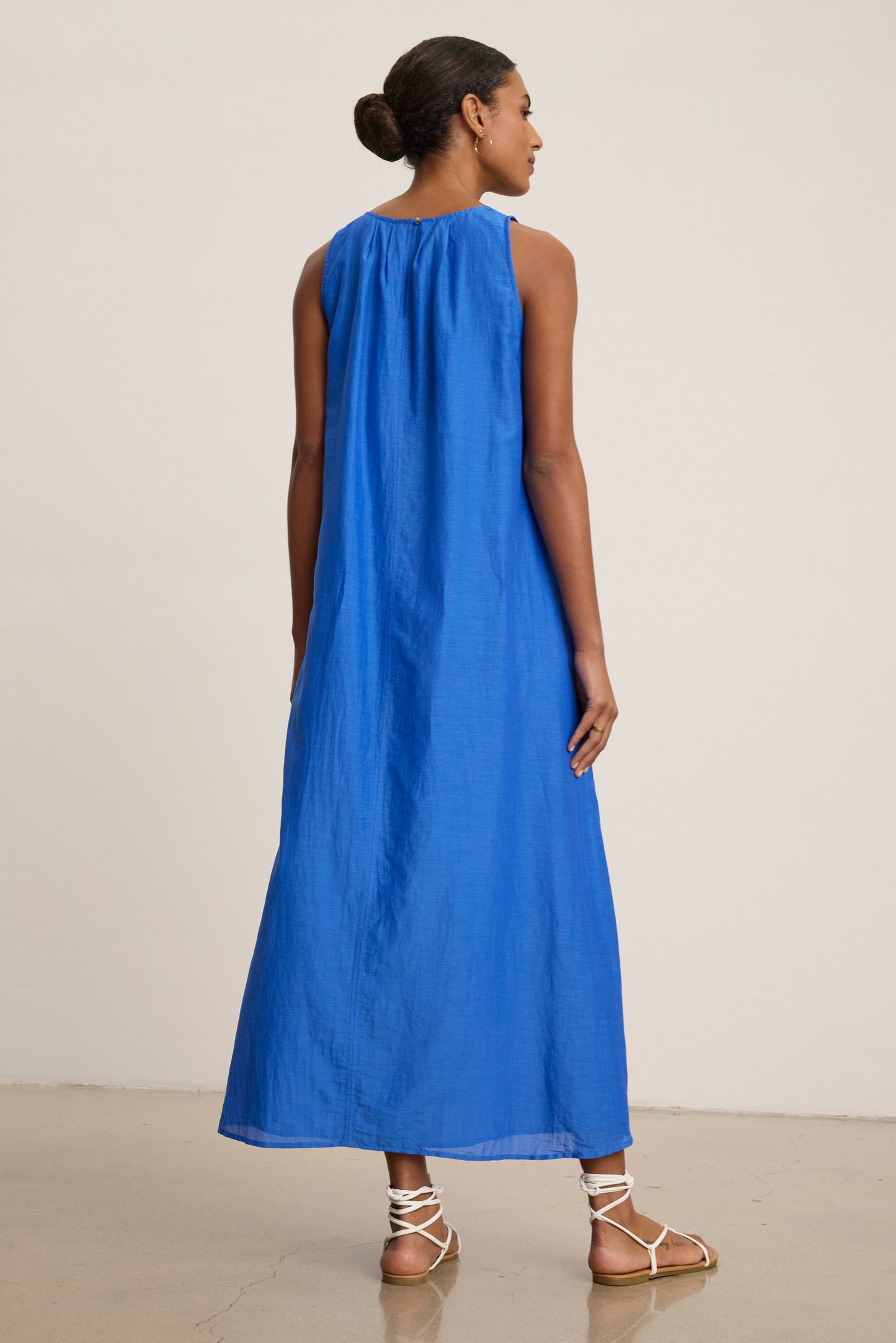 CAROL DRESS IN LAPIS