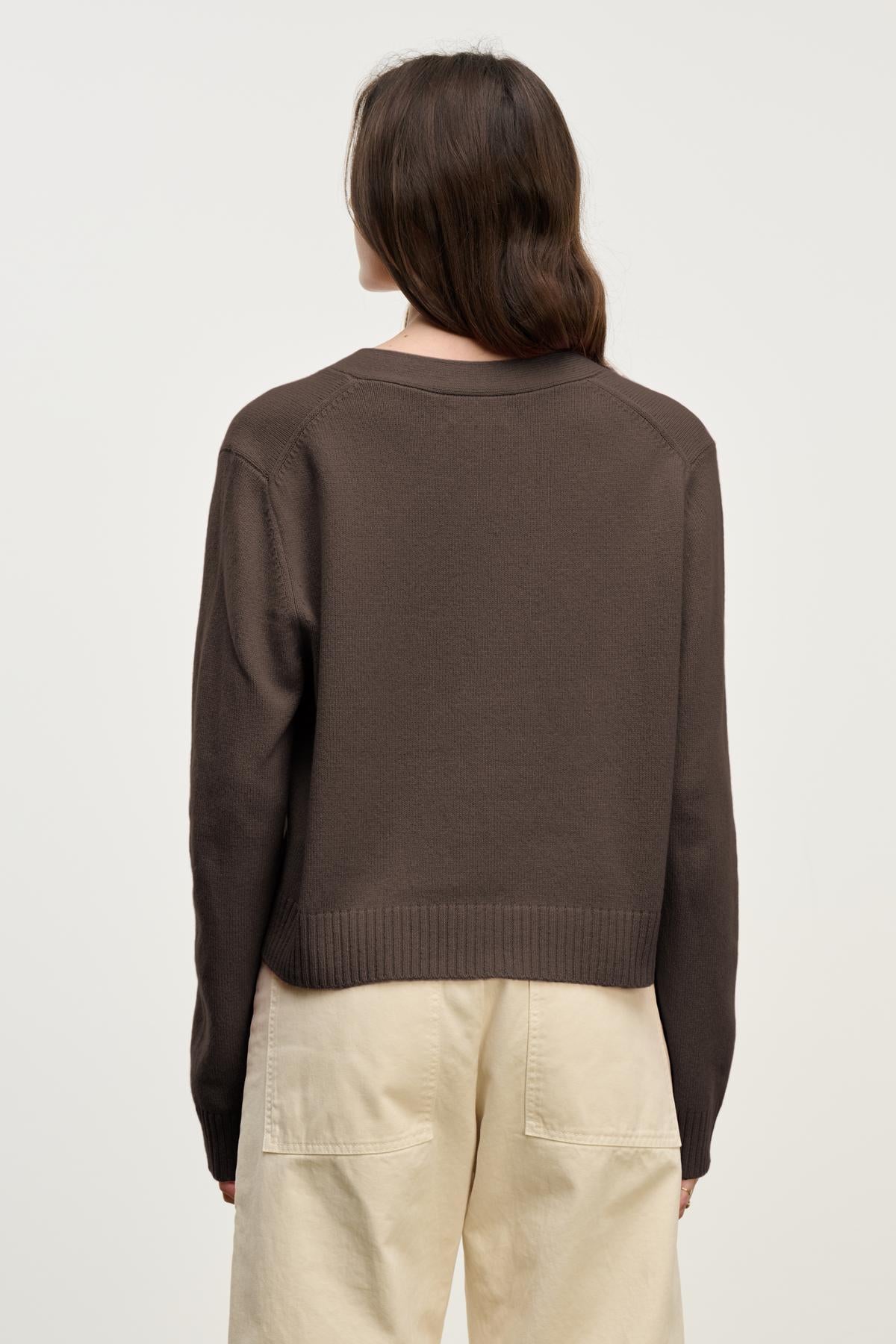 ETNA CARDIGAN IN ESPRESSO