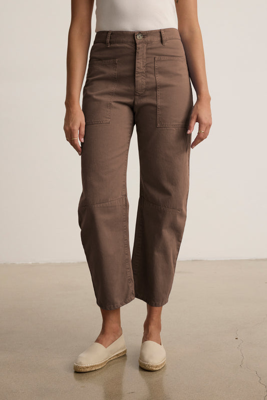 BRYLIE TROUSER IN CHOCOLATE
