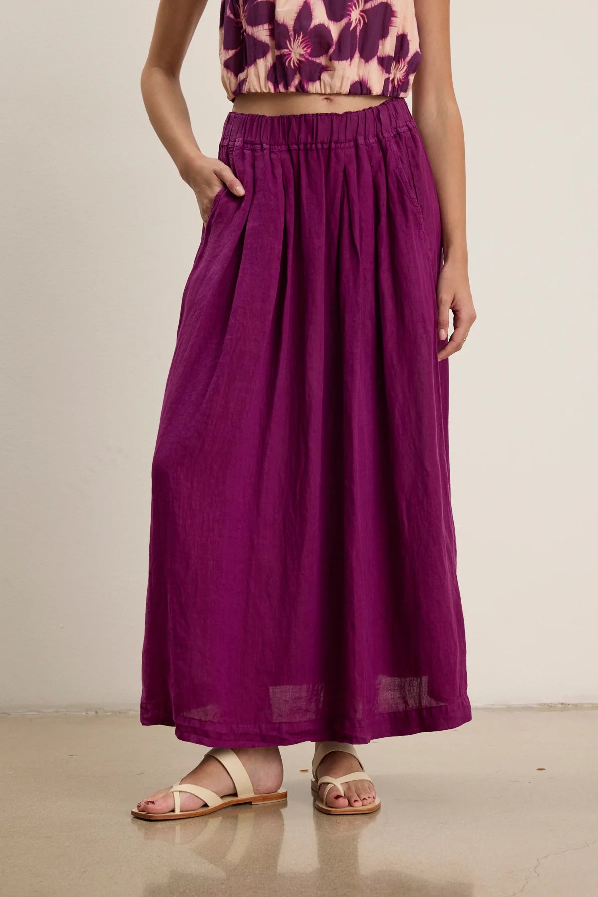 LINDA SKIRT IN GRAPE