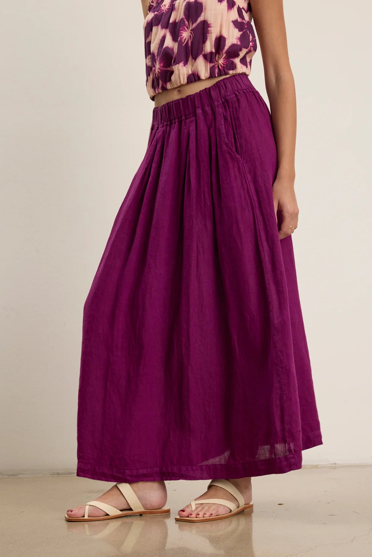 LINDA SKIRT IN GRAPE