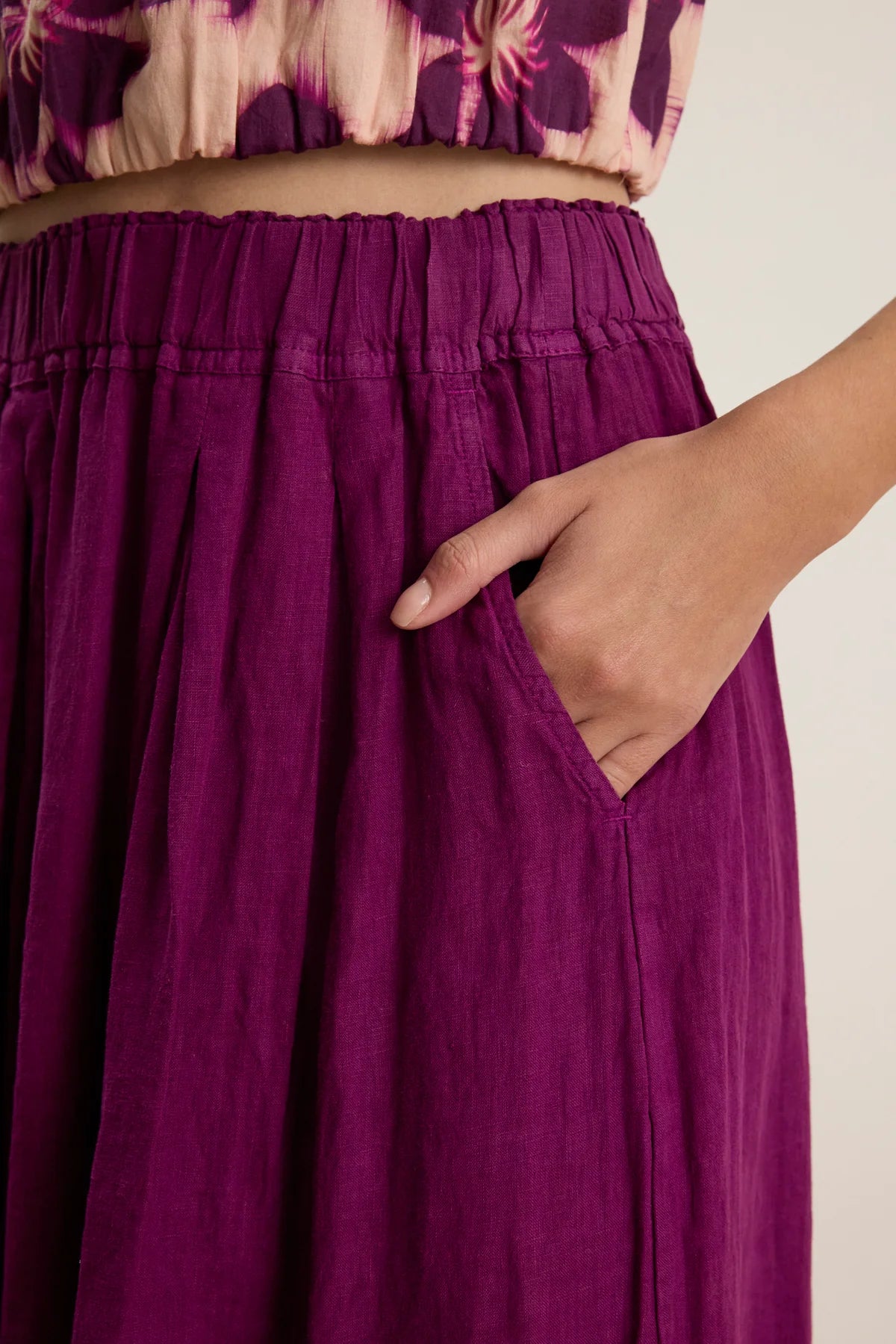 LINDA SKIRT IN GRAPE