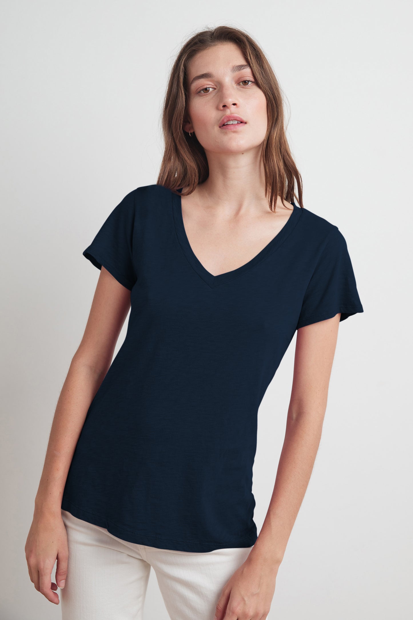 LILITH COTTON SLUB T-SHIRT IN INK