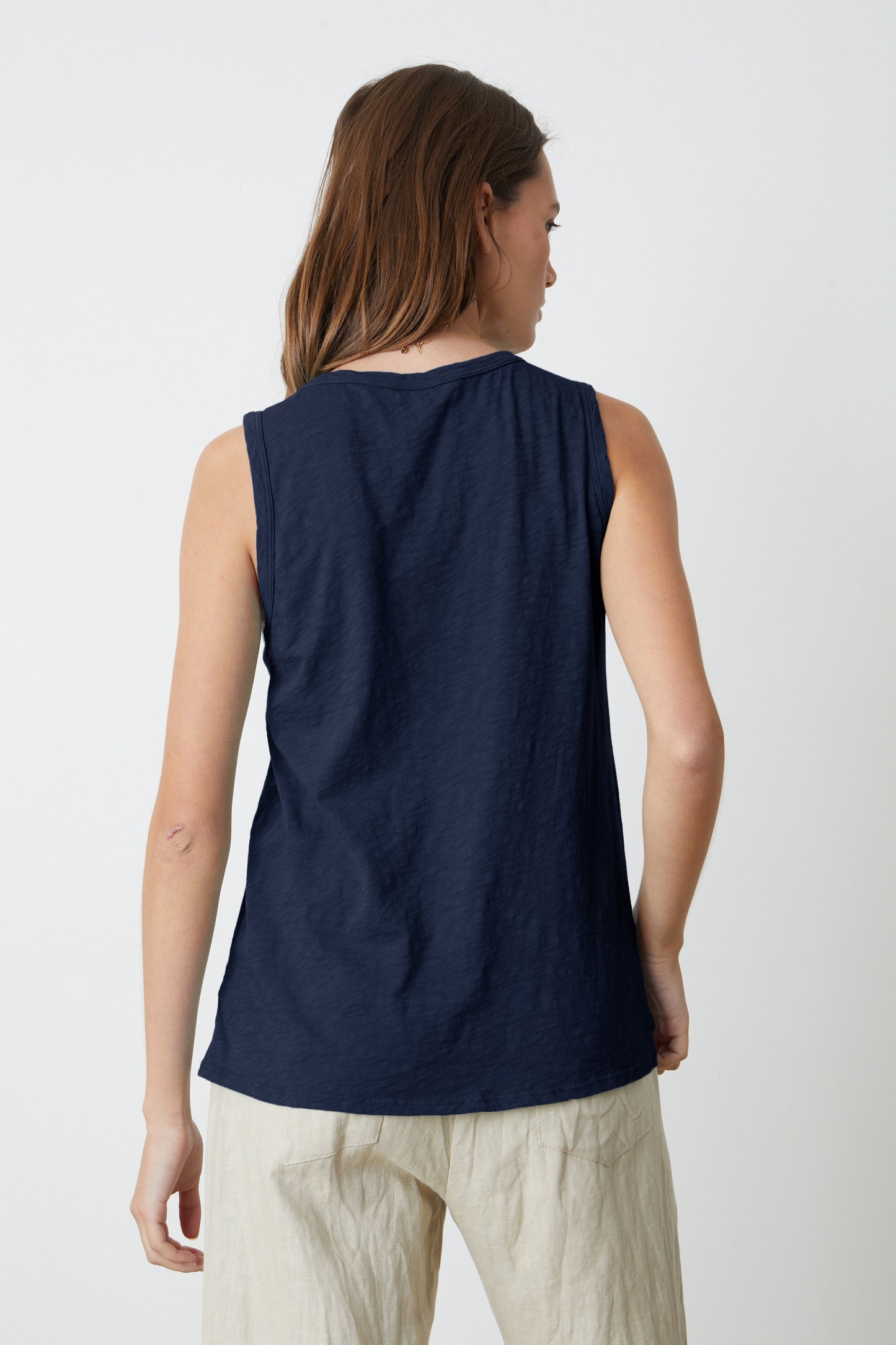 TAURUS COTTON SLUB TOP IN INK
