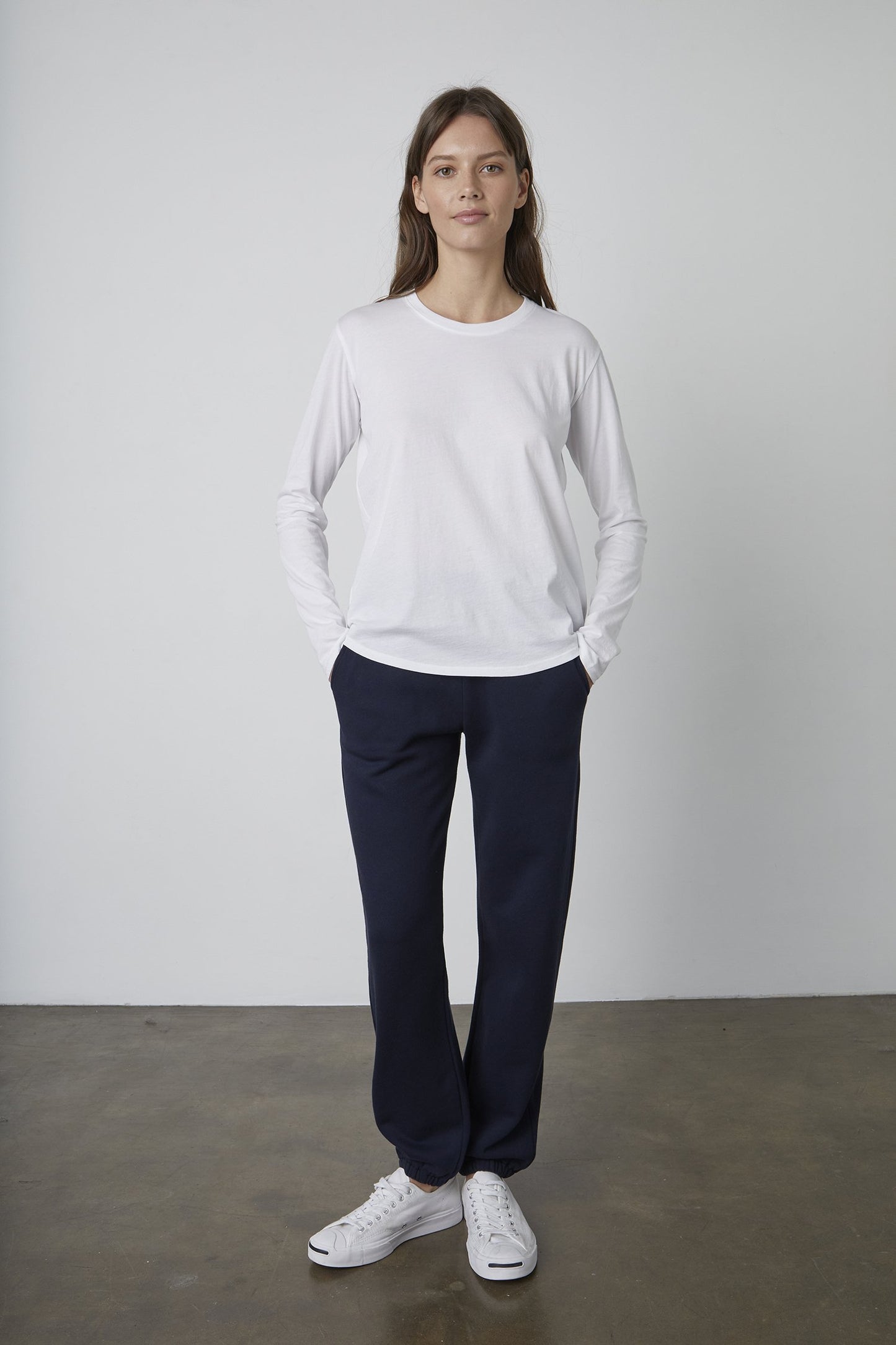 DANIELA WHISPER COTTON T-SHIRT IN WHITE
