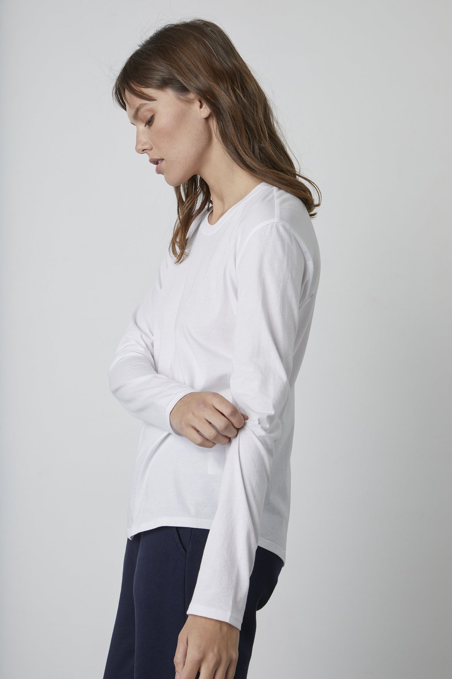 DANIELA WHISPER COTTON T-SHIRT IN WHITE