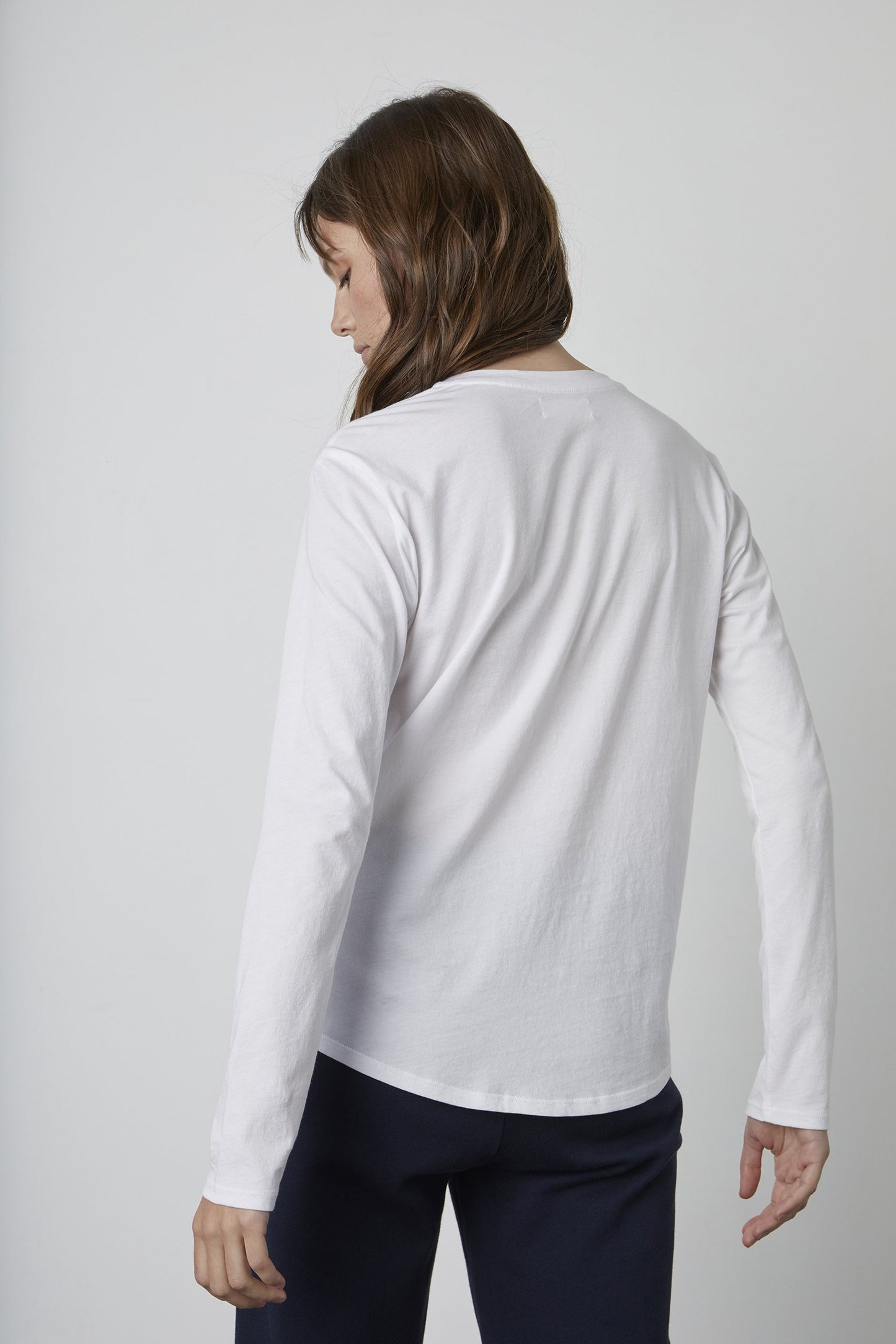 DANIELA WHISPER COTTON T-SHIRT IN WHITE