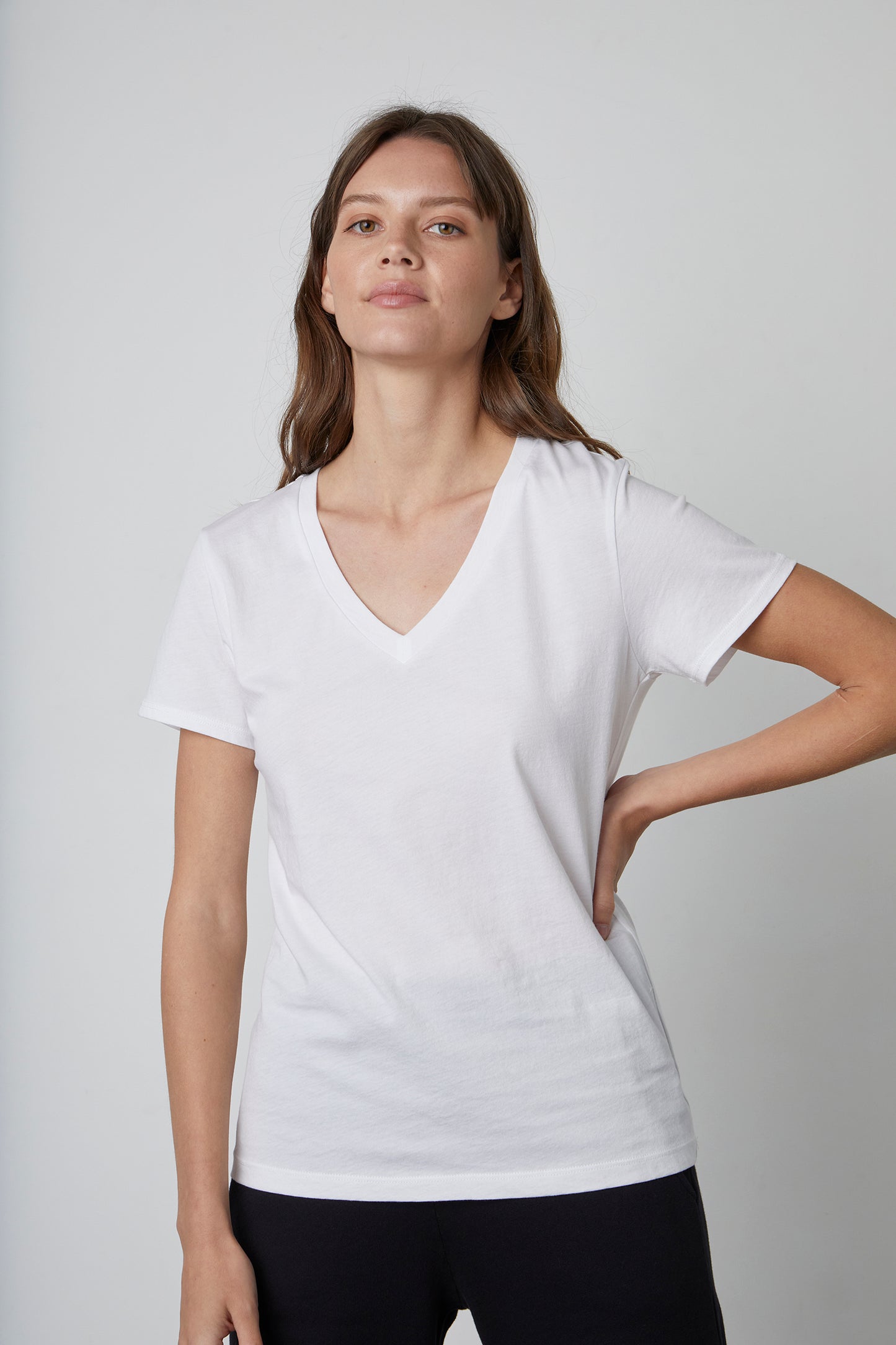 SUSAN WHISPER COTTON T-SHIRT IN WHITE