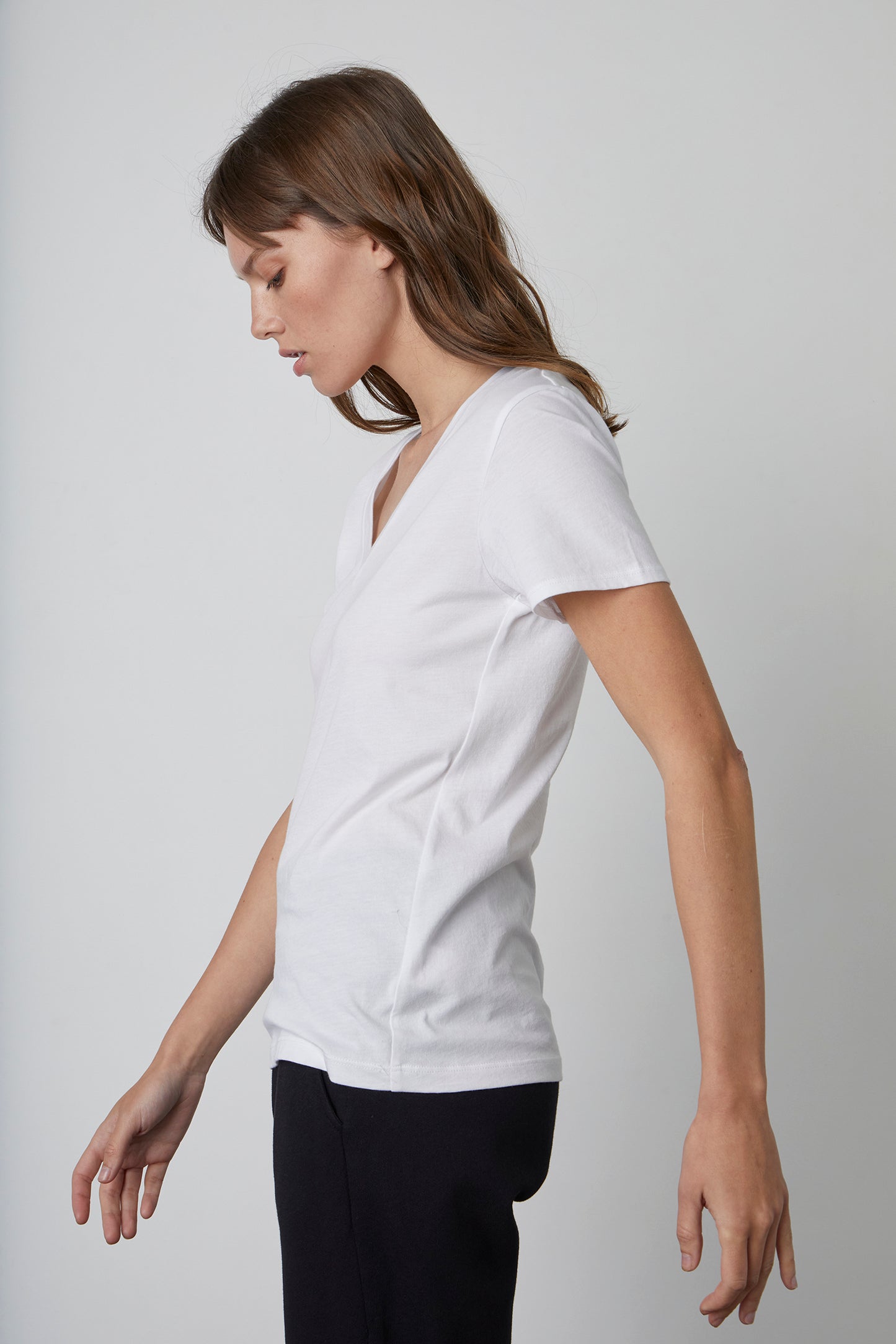 SUSAN WHISPER COTTON T-SHIRT IN WHITE