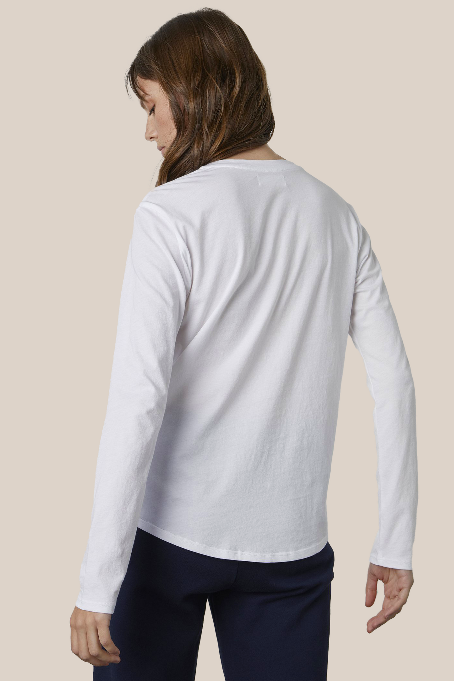 DANIELA WHISPER COTTON T-SHIRT IN WHITE