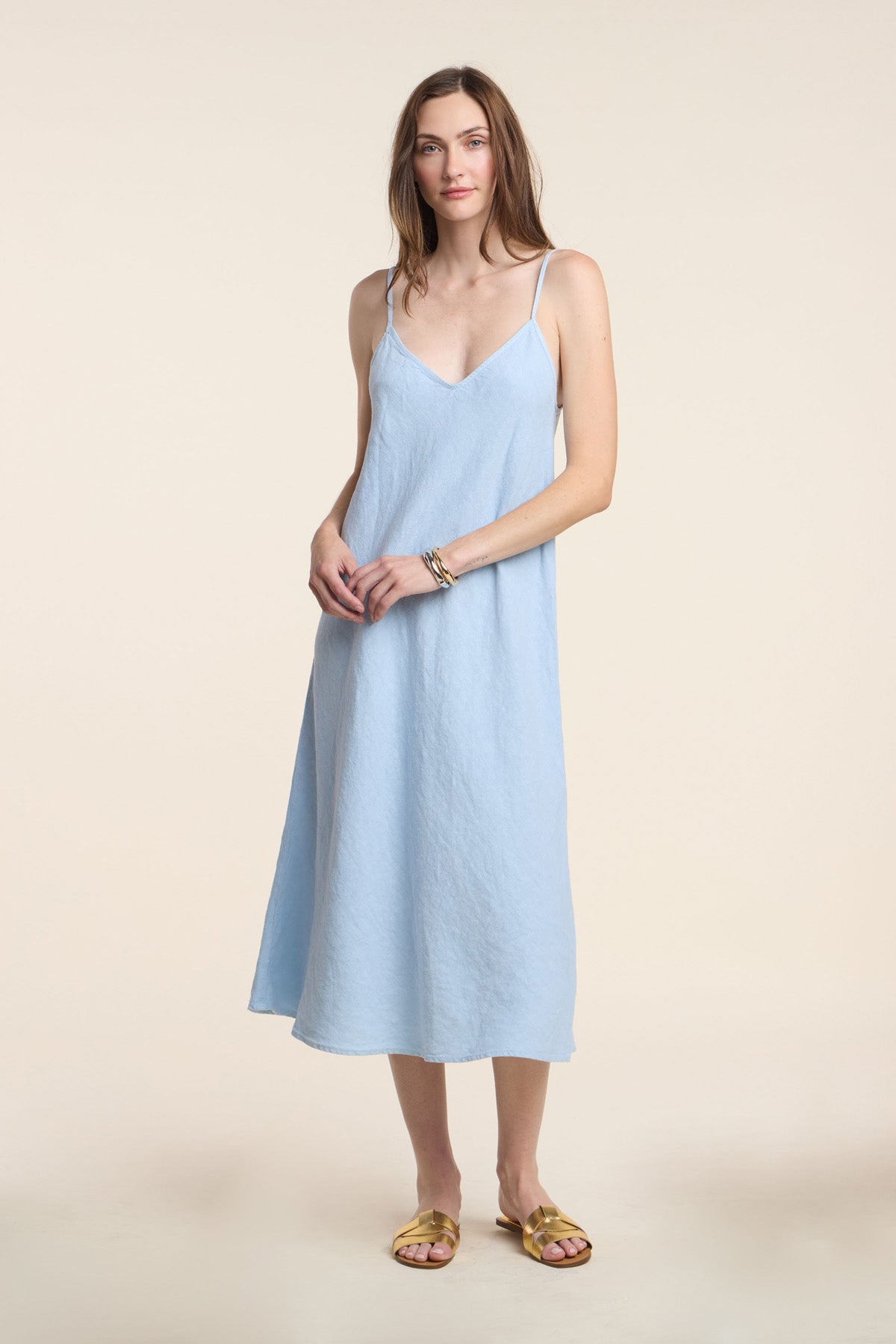 HOPE HEAVY LINEN DRESS IN BILLOW