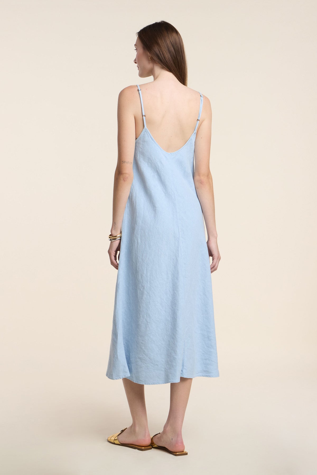 HOPE HEAVY LINEN DRESS IN BILLOW
