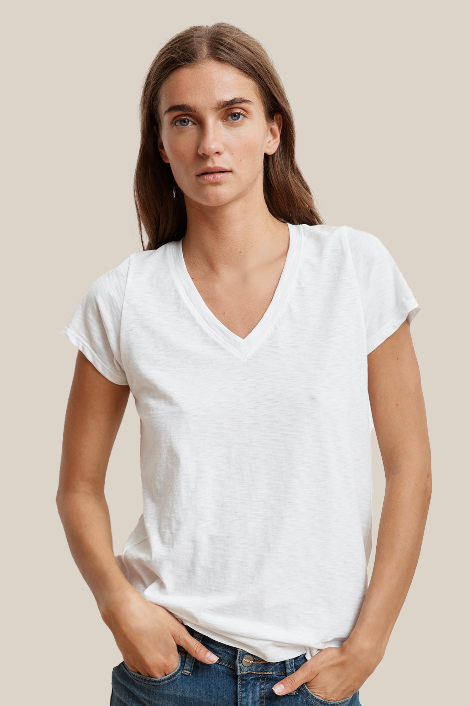 JILL COTTON SLUB T SHIRT