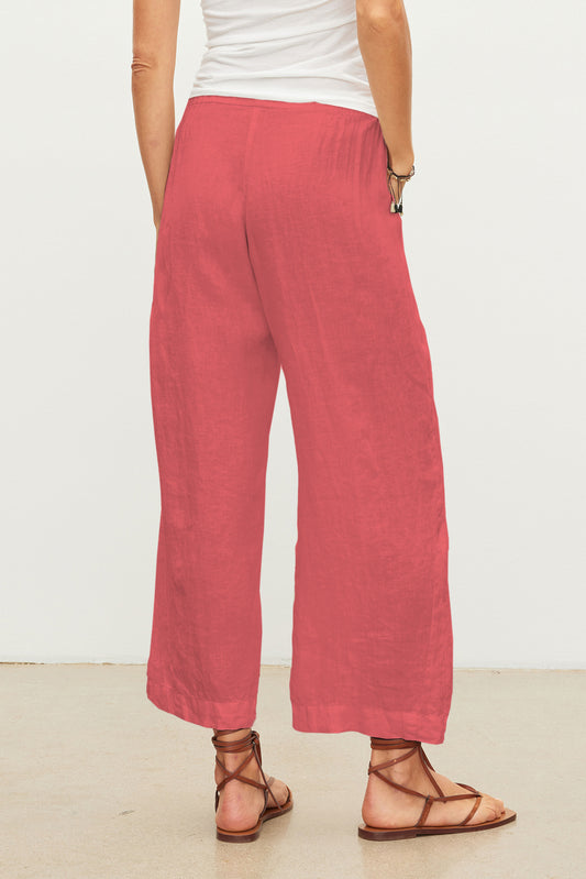 LOLA LINEN TROUSERS IN ALOHA